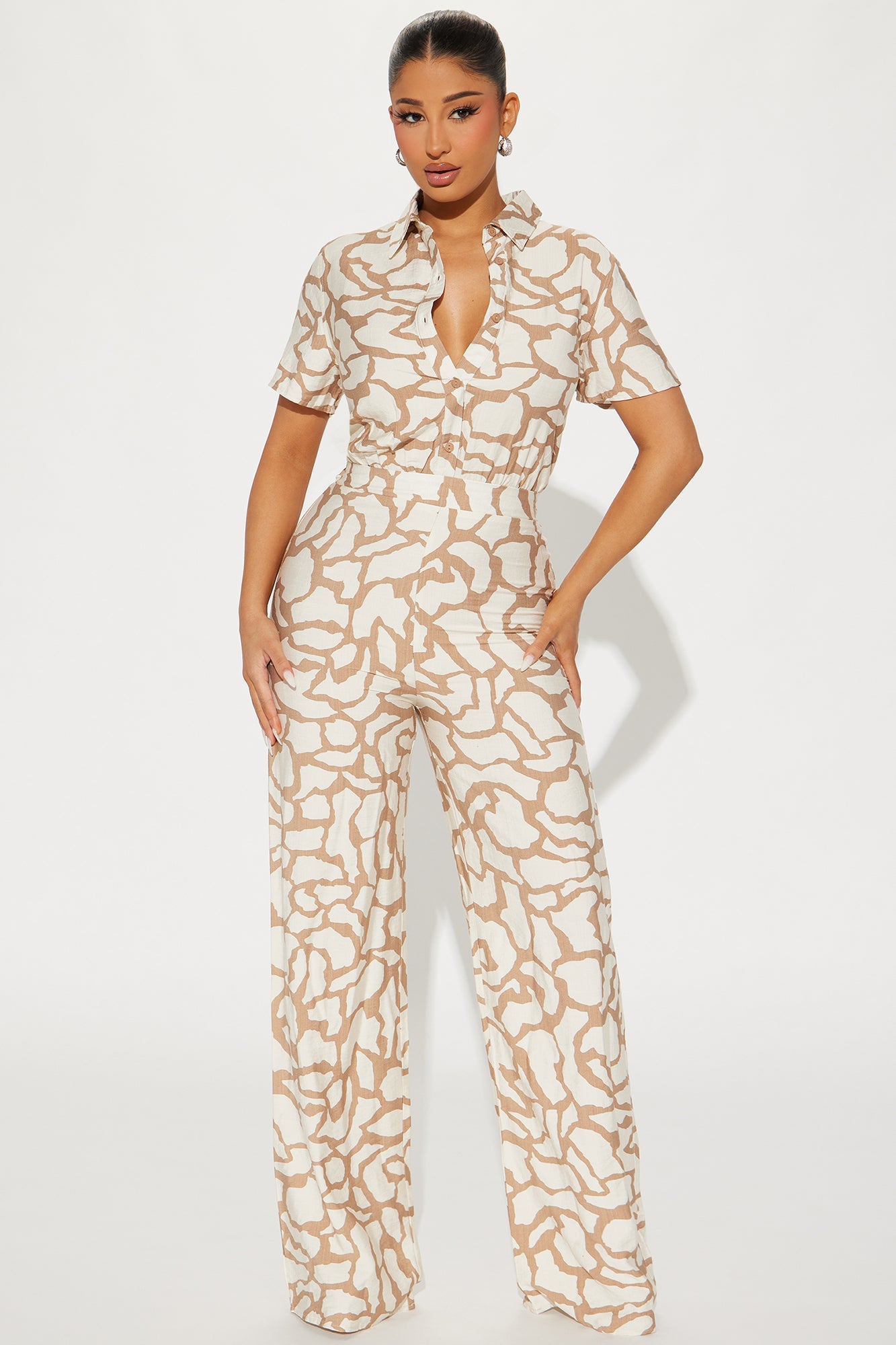 Leila Jumpsuit - Taupe