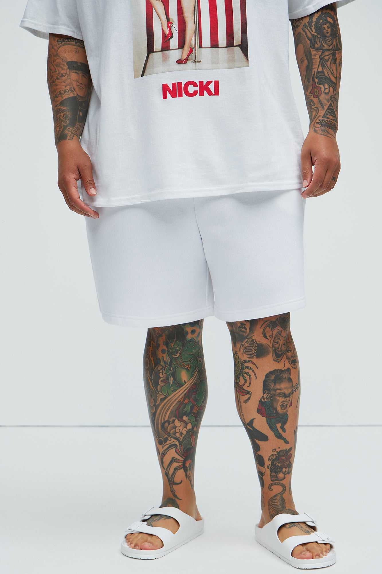 Tyson Sweatshort - White
