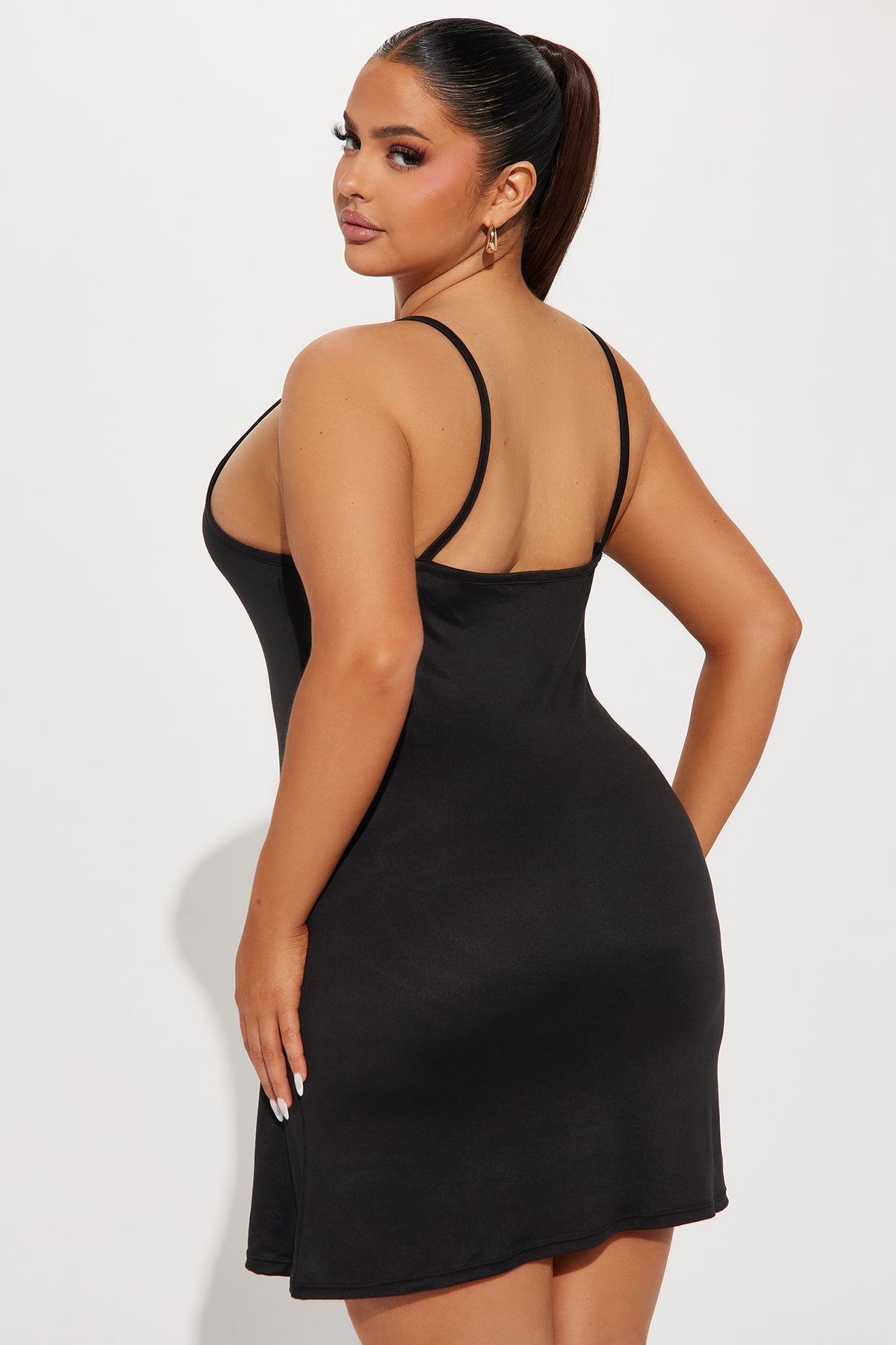 Very Sleepy Cami PJ Sleep Dress - Black