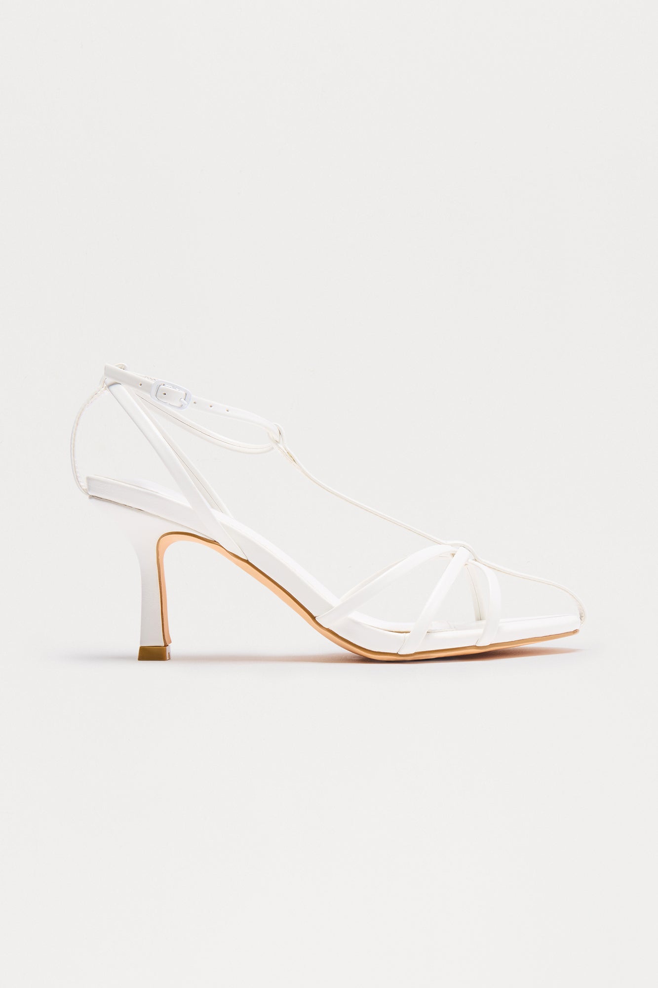 Tay Heeled Sandals - White