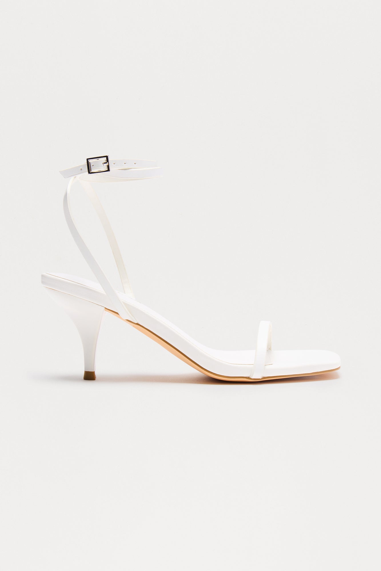 Brea Heeled Sandals - White