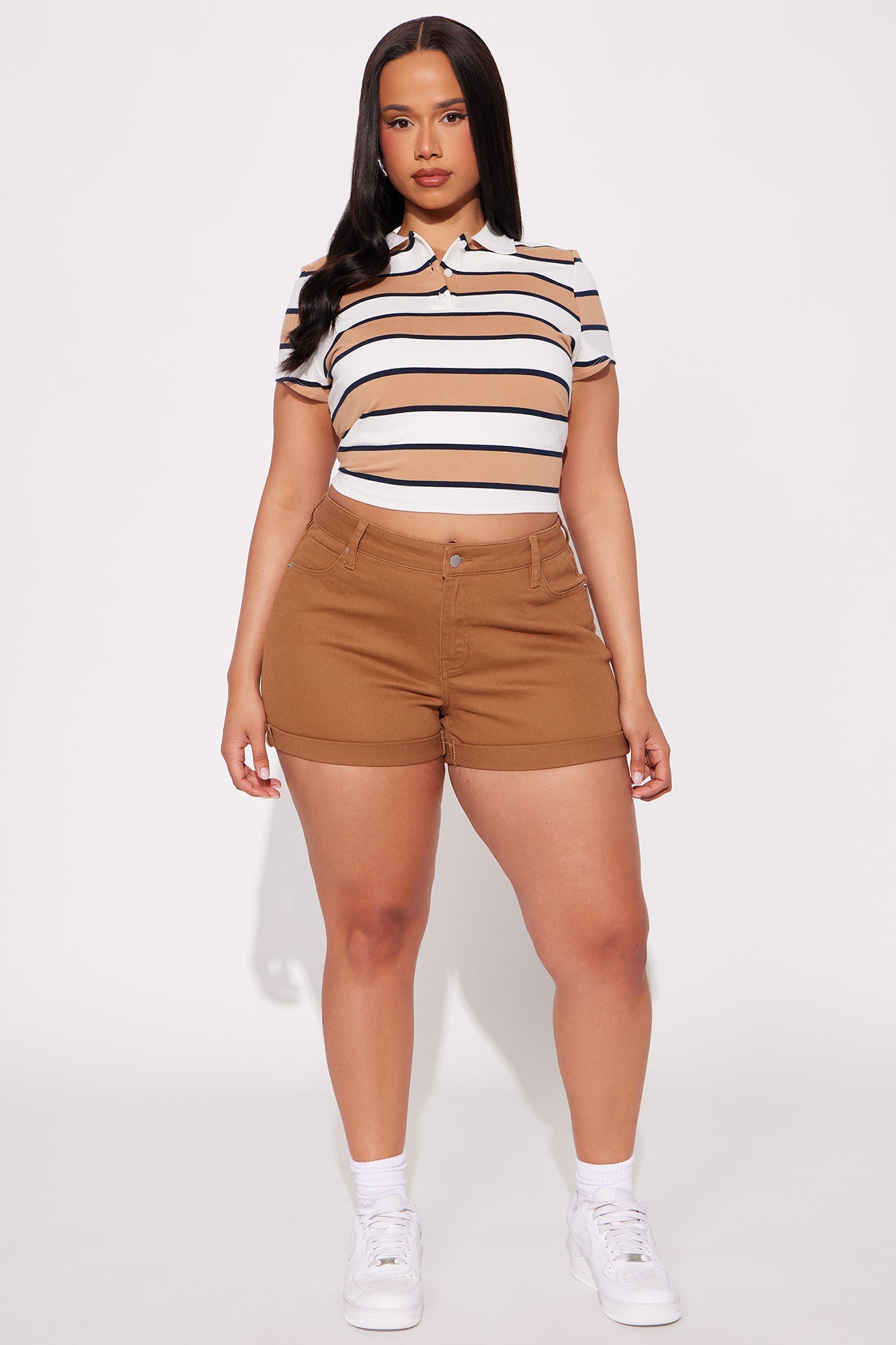 No Drama Club Short Sleeve Polo Shirt - Taupe/combo
