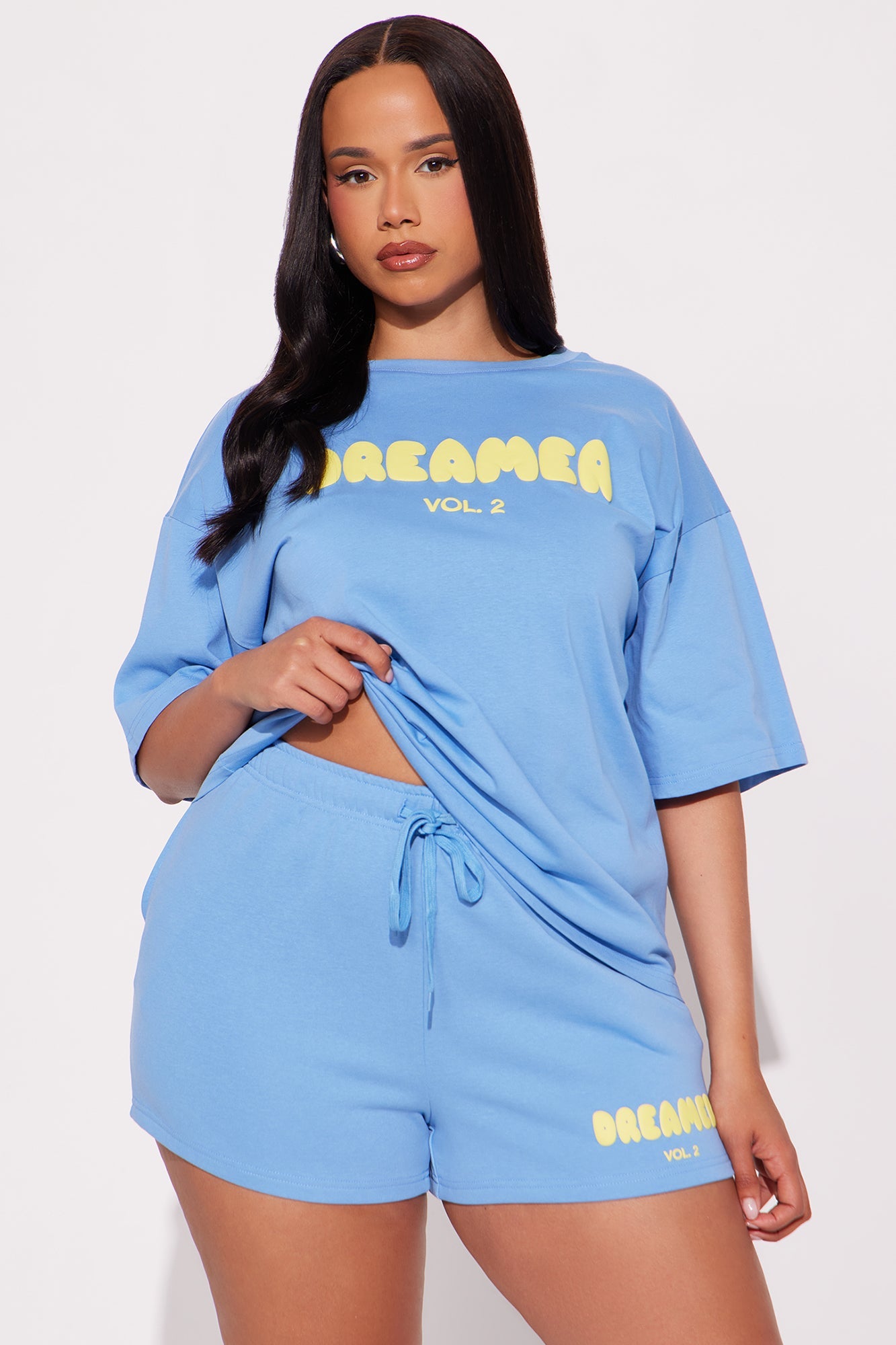 City Of Dreamers Short Set - Blue