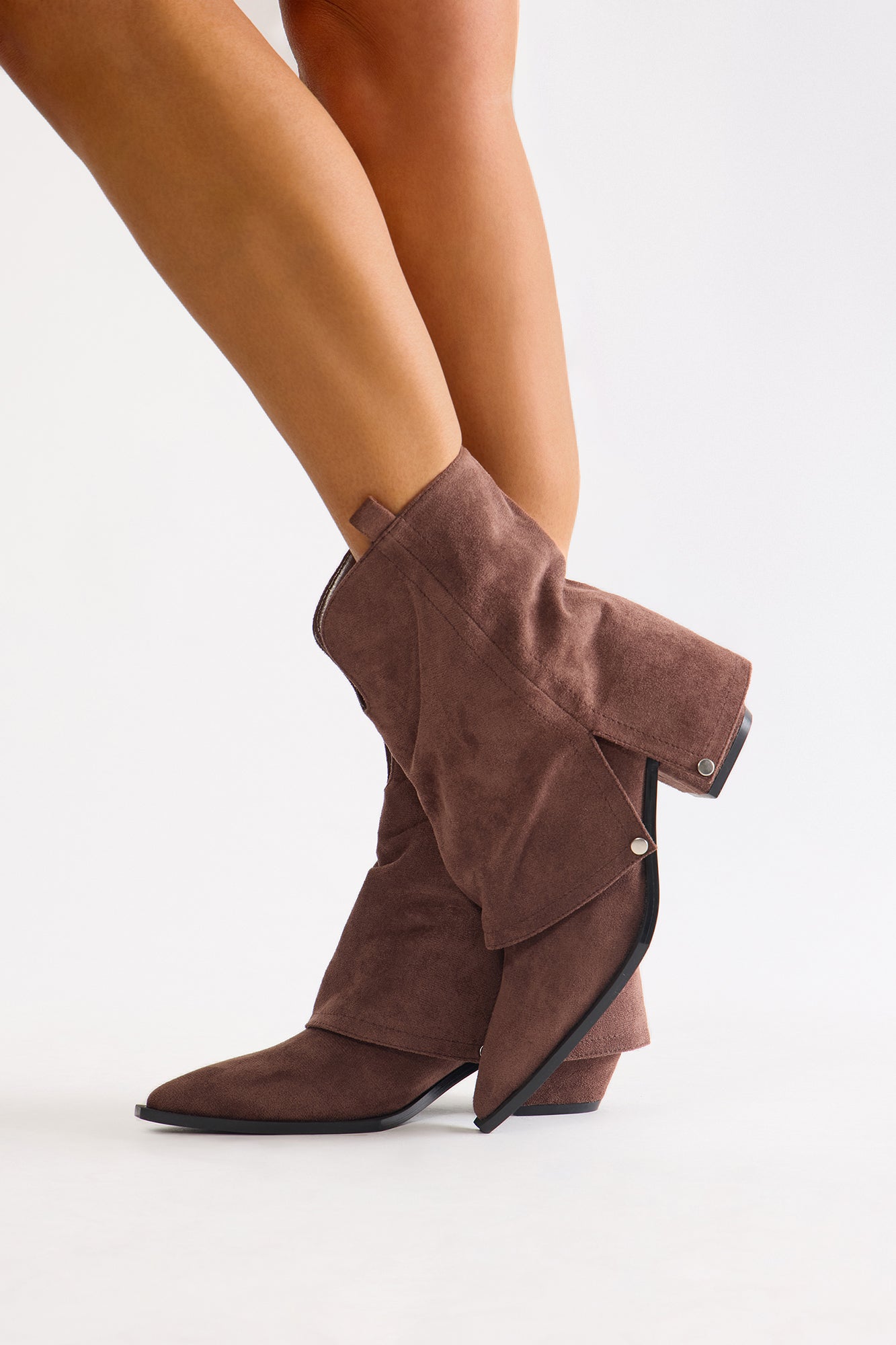 Sparrow Overlay Boots - Brown