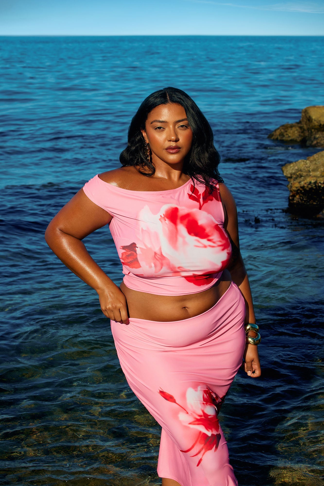 In Bloom Skirt Set - Pink