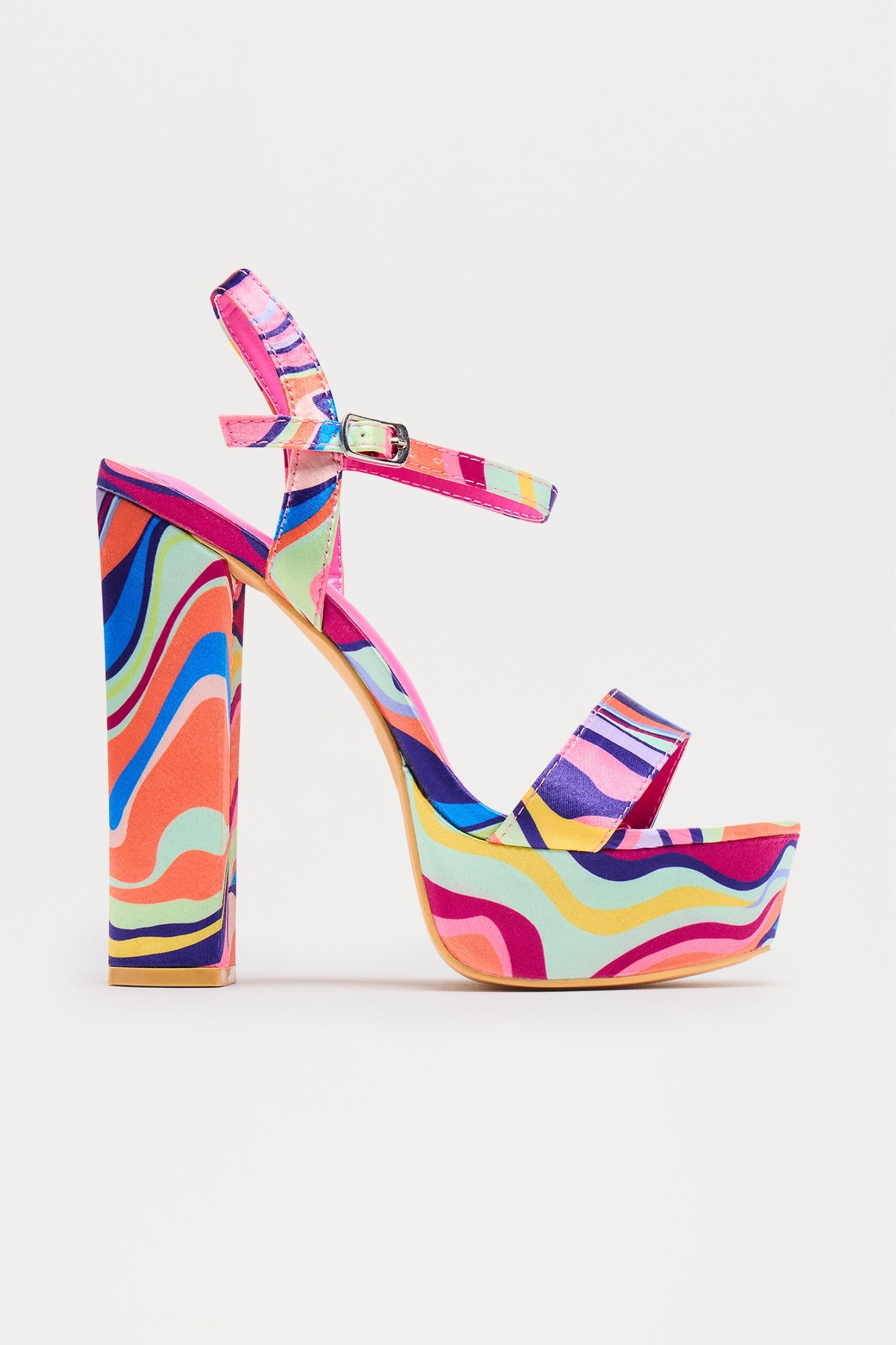 Skyline Ultra Platform Heels - Fuchsia/combo