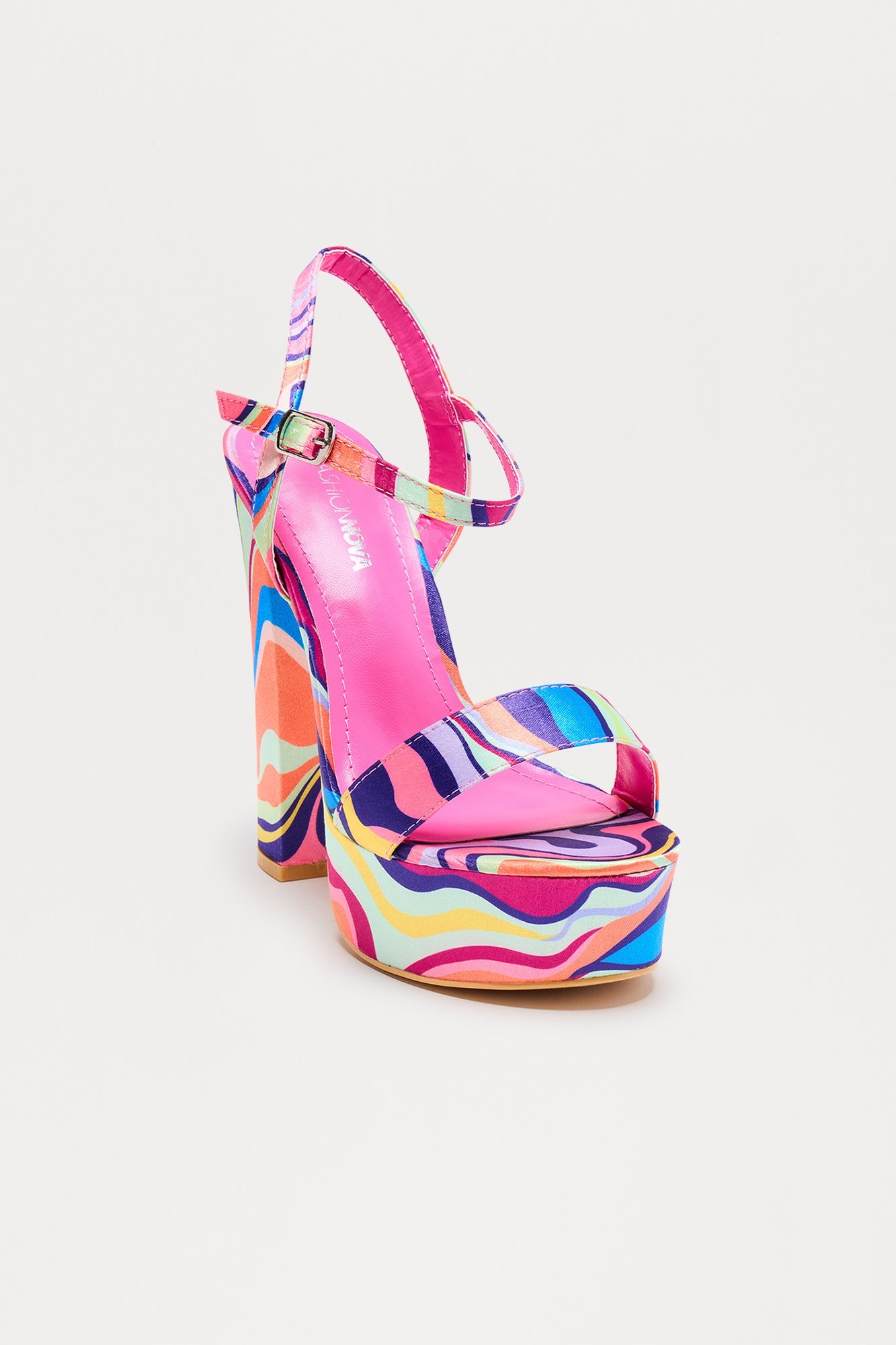 Skyline Ultra Platform Heels - Fuchsia/combo