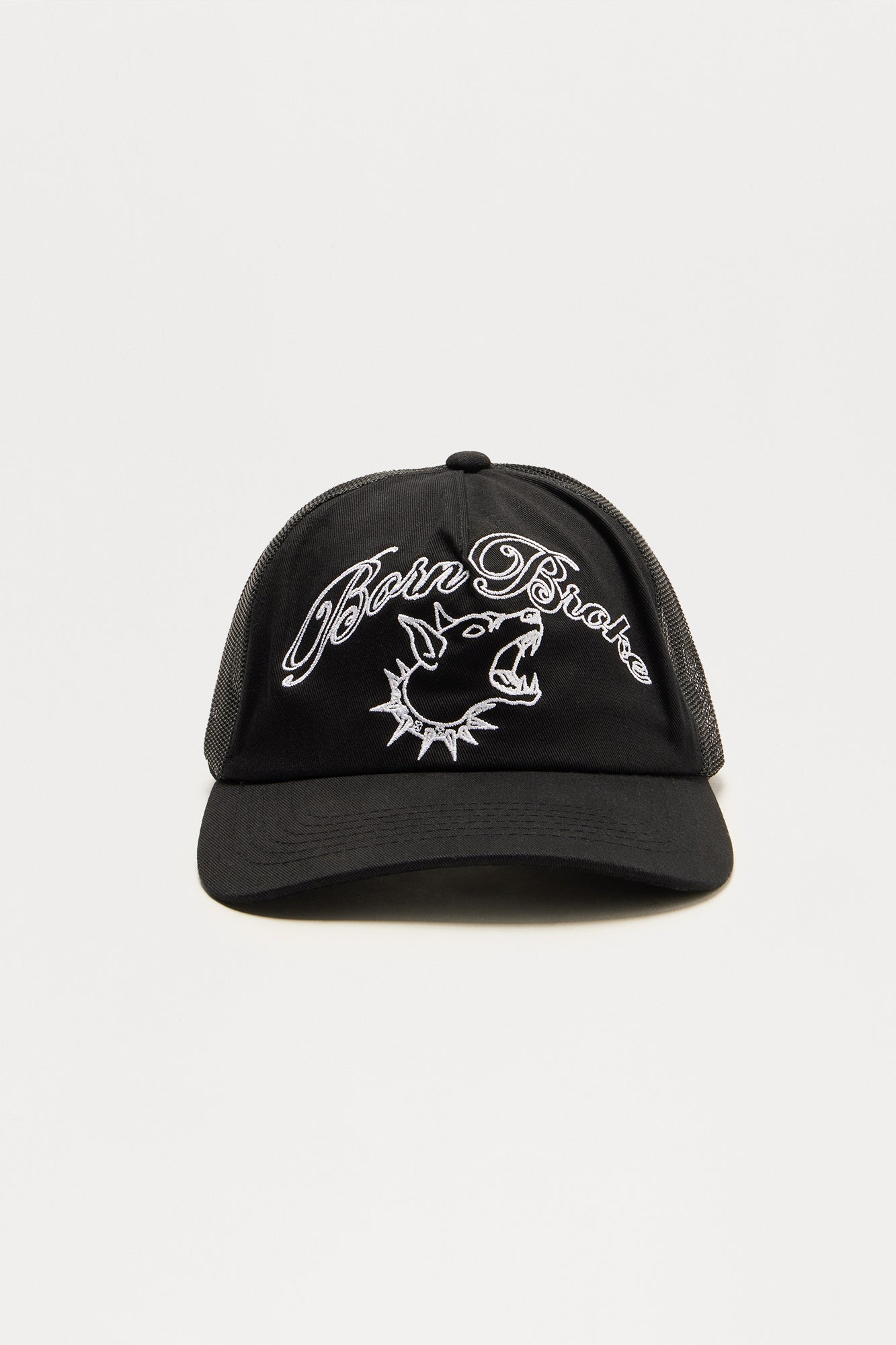 Born Broke Die Rich Unstructured Snapback Hat - Black