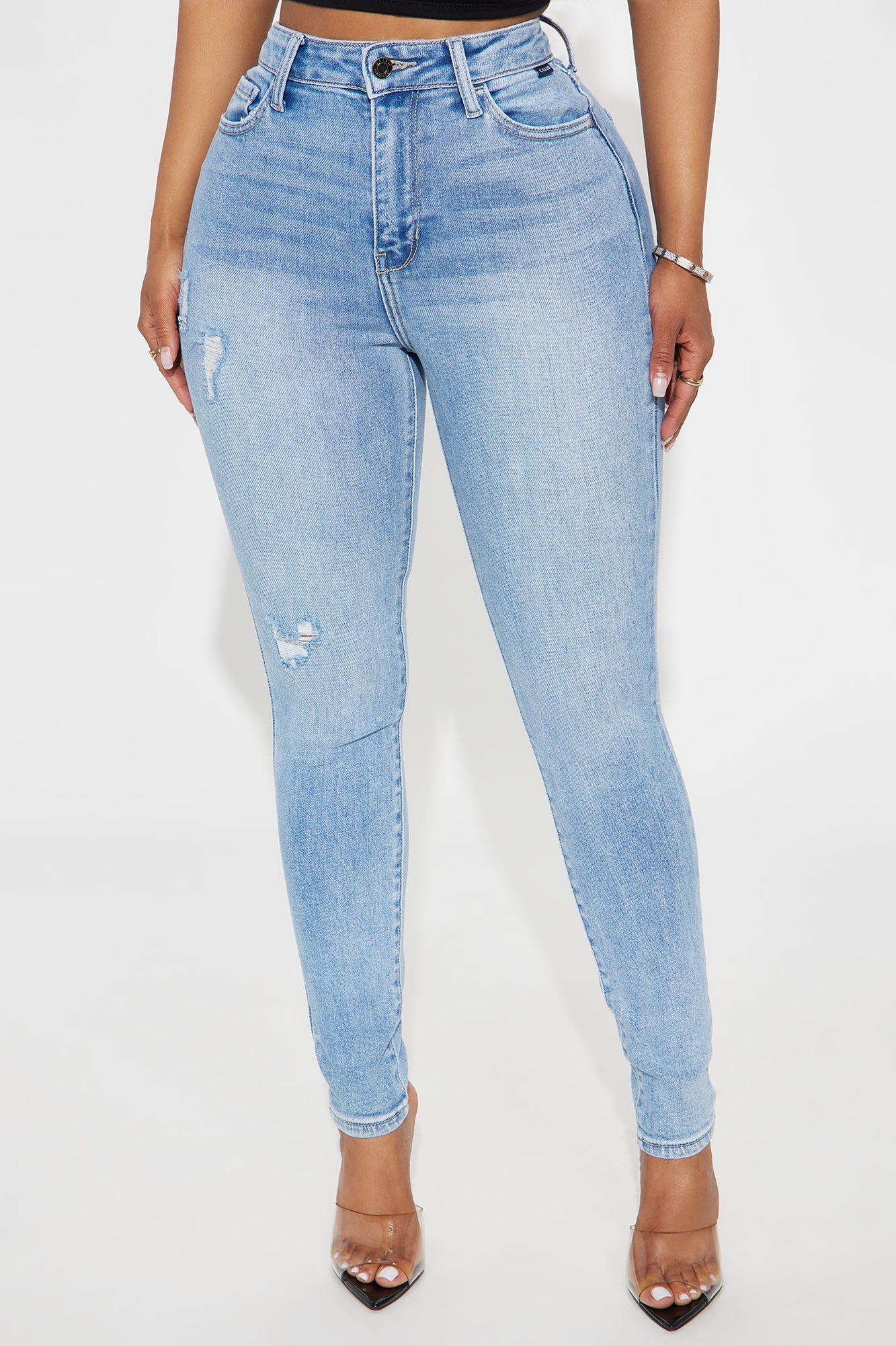 Have No Fear High Rise Skinny Jeans - Light Wash