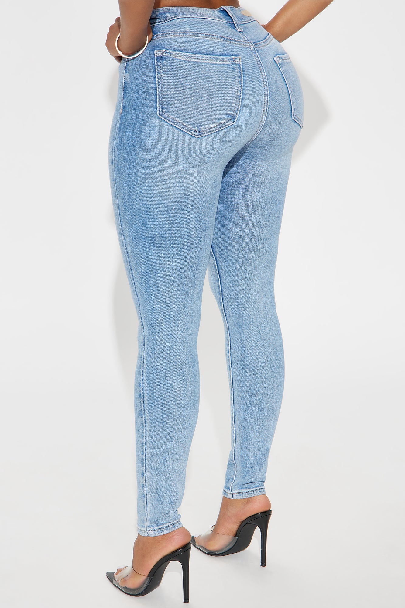 Have No Fear High Rise Skinny Jeans - Light Wash