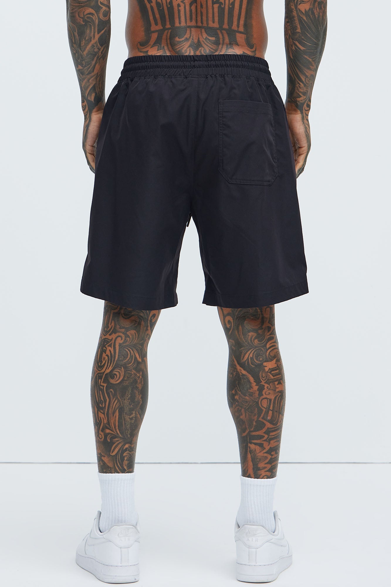 Get Right Utility Nylon Shorts - Black