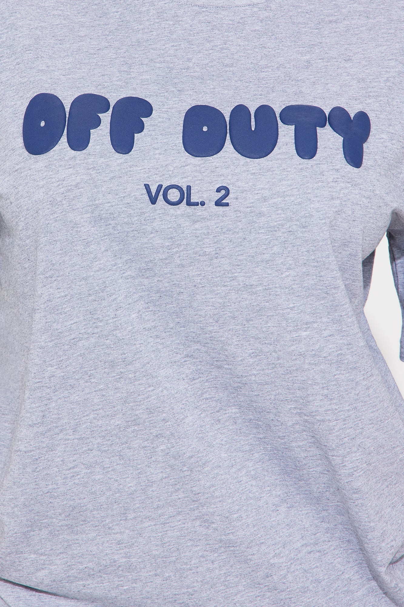 Off Duty Biker Short Set - Grey