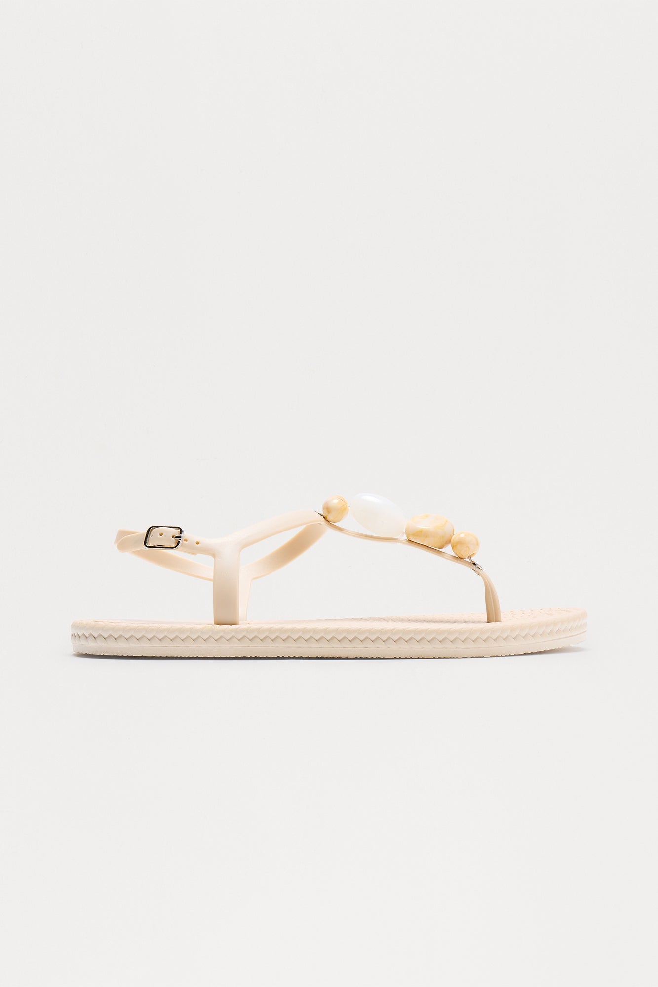 Blue Water Stone Sandals - Ivory