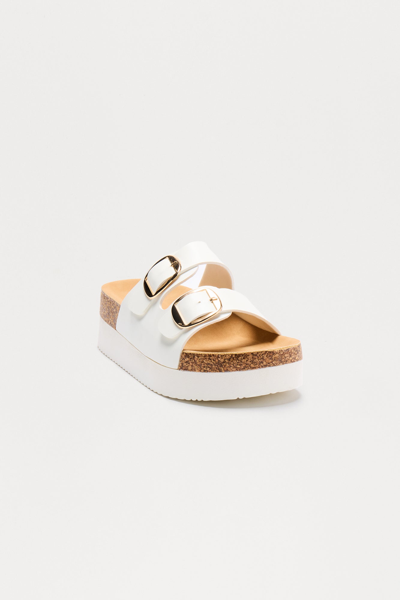 Finn Buckle Slides - White