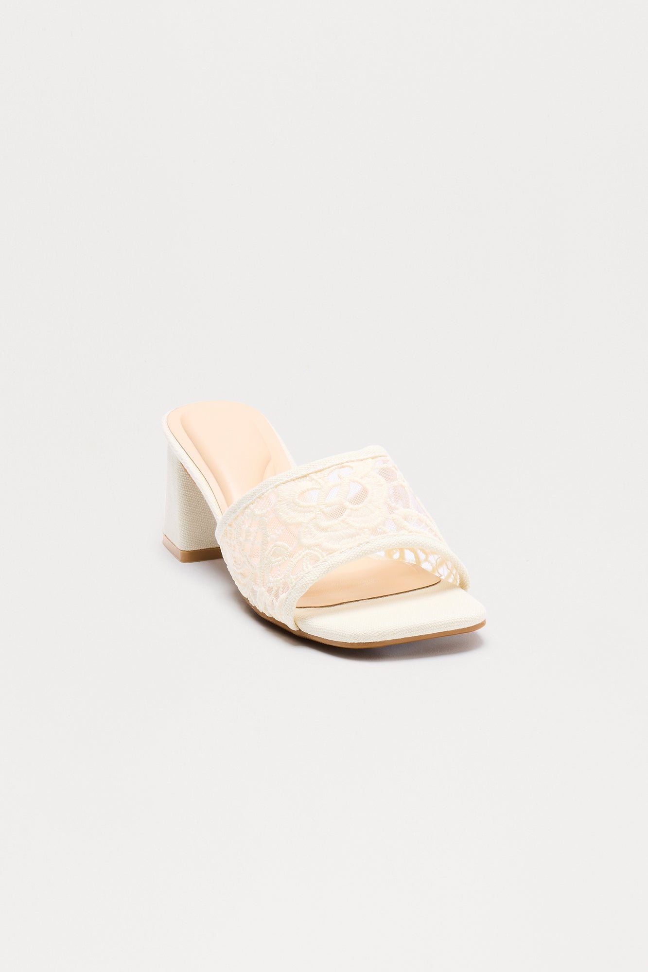 Clayton Crochet Mules - Ivory