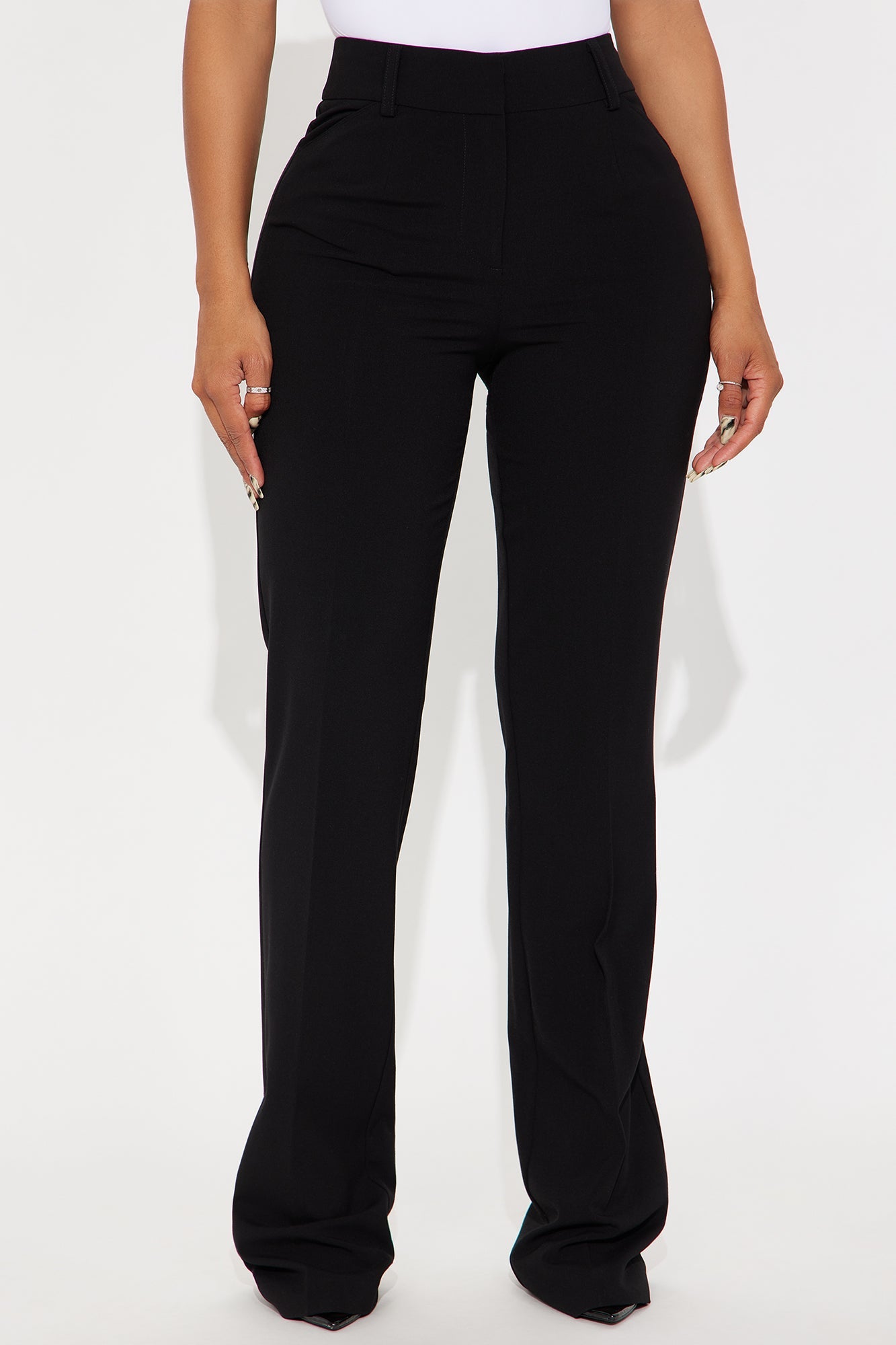 Tall Tasha Dressy High Rise Pants - Black