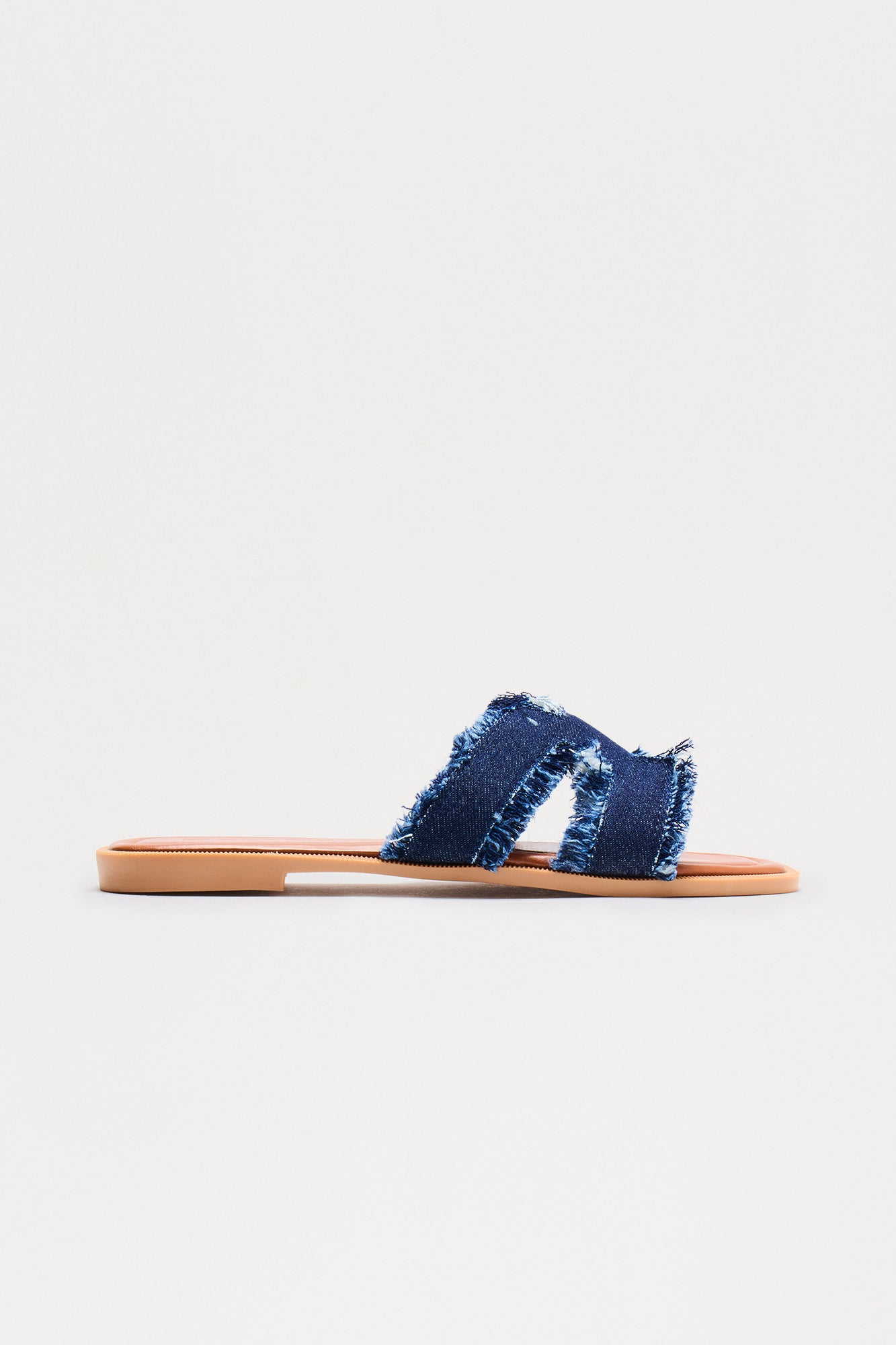 Tucker Distressed Sandals - Dark Denim