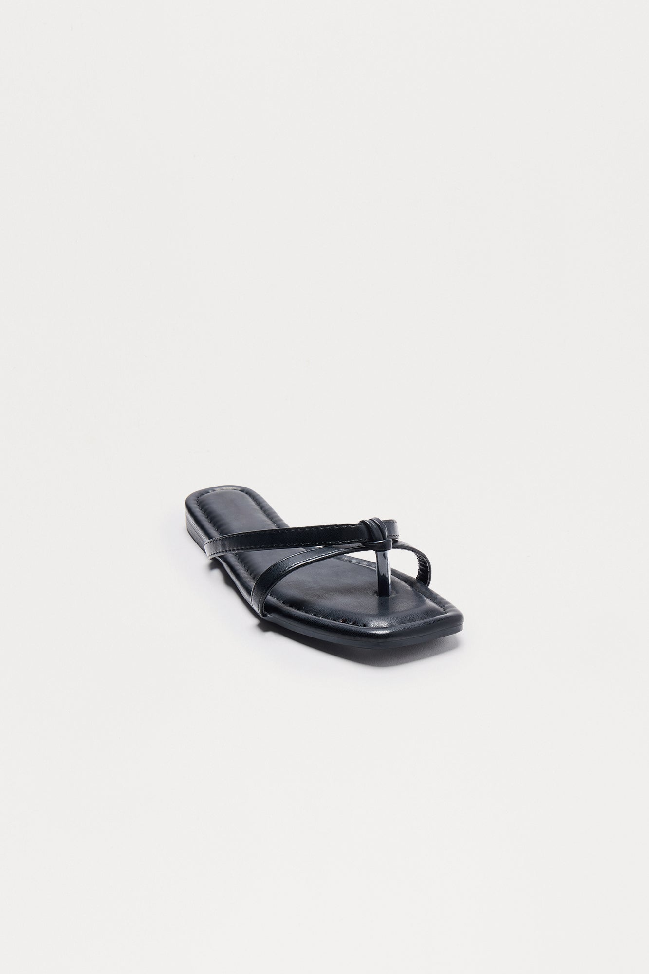 Carina Square Toe Sandals - Black