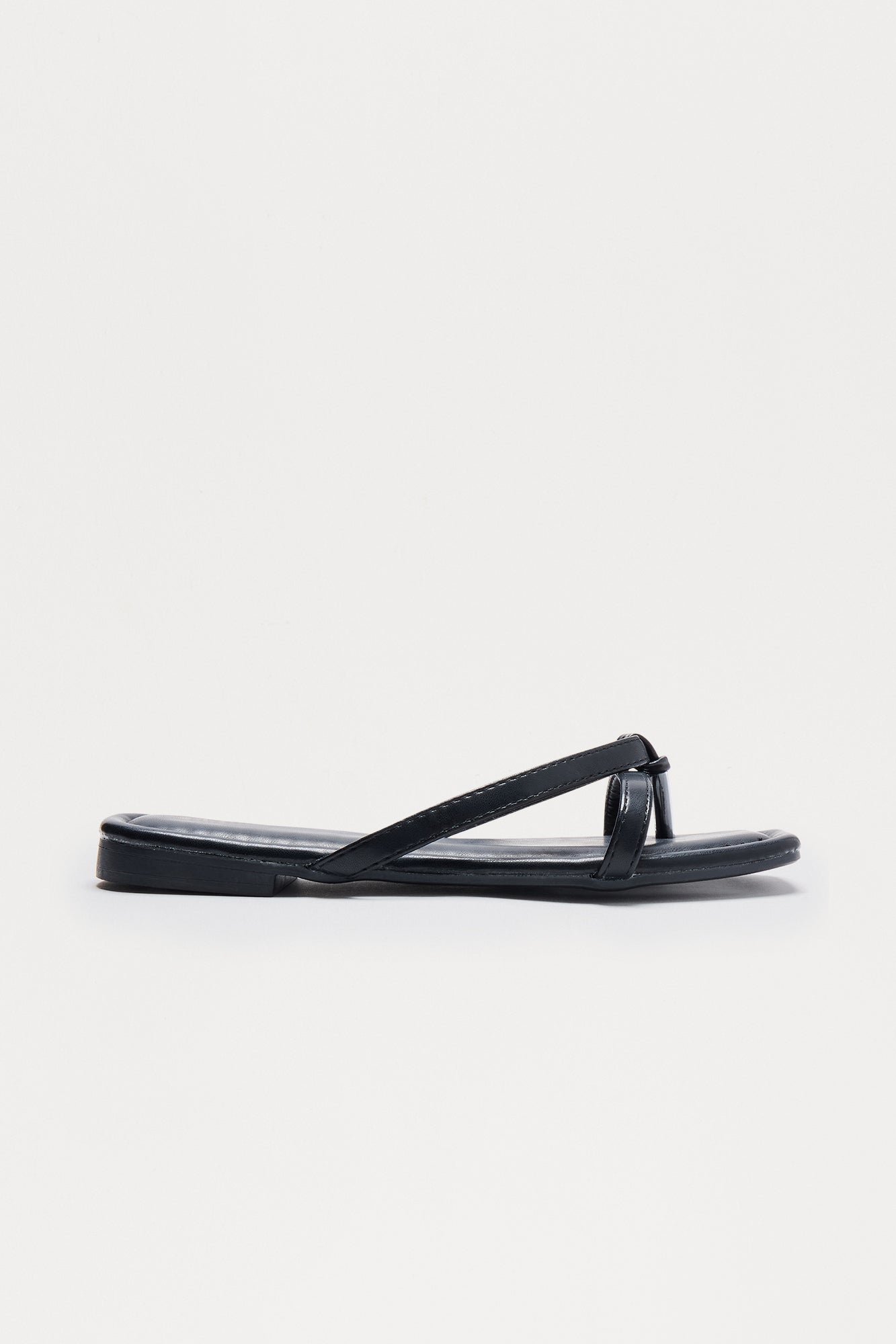 Carina Square Toe Sandals - Black