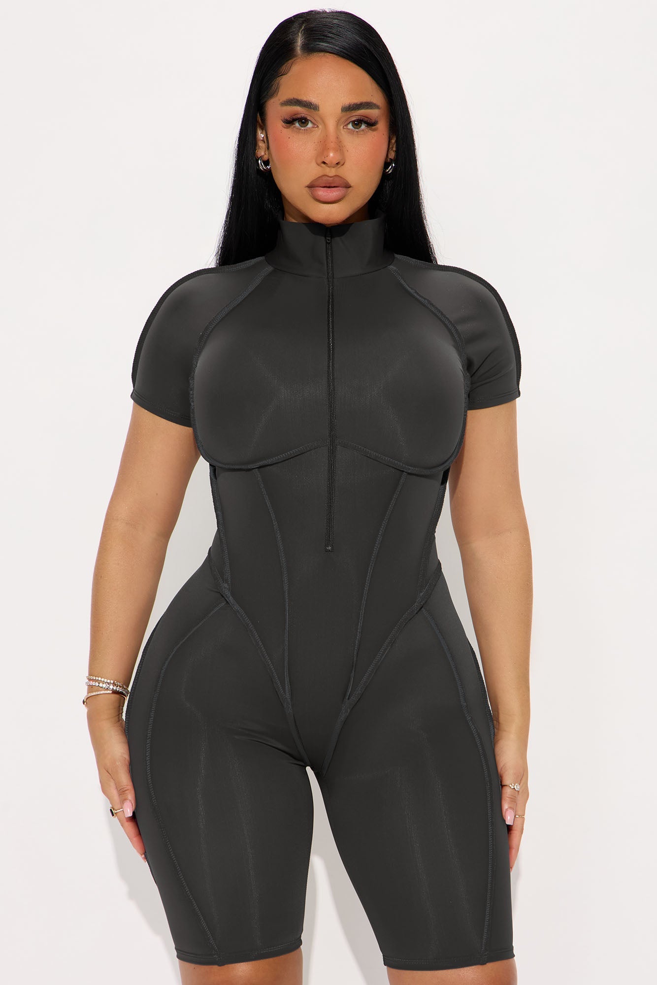 On The Daily Romper - Charcoal