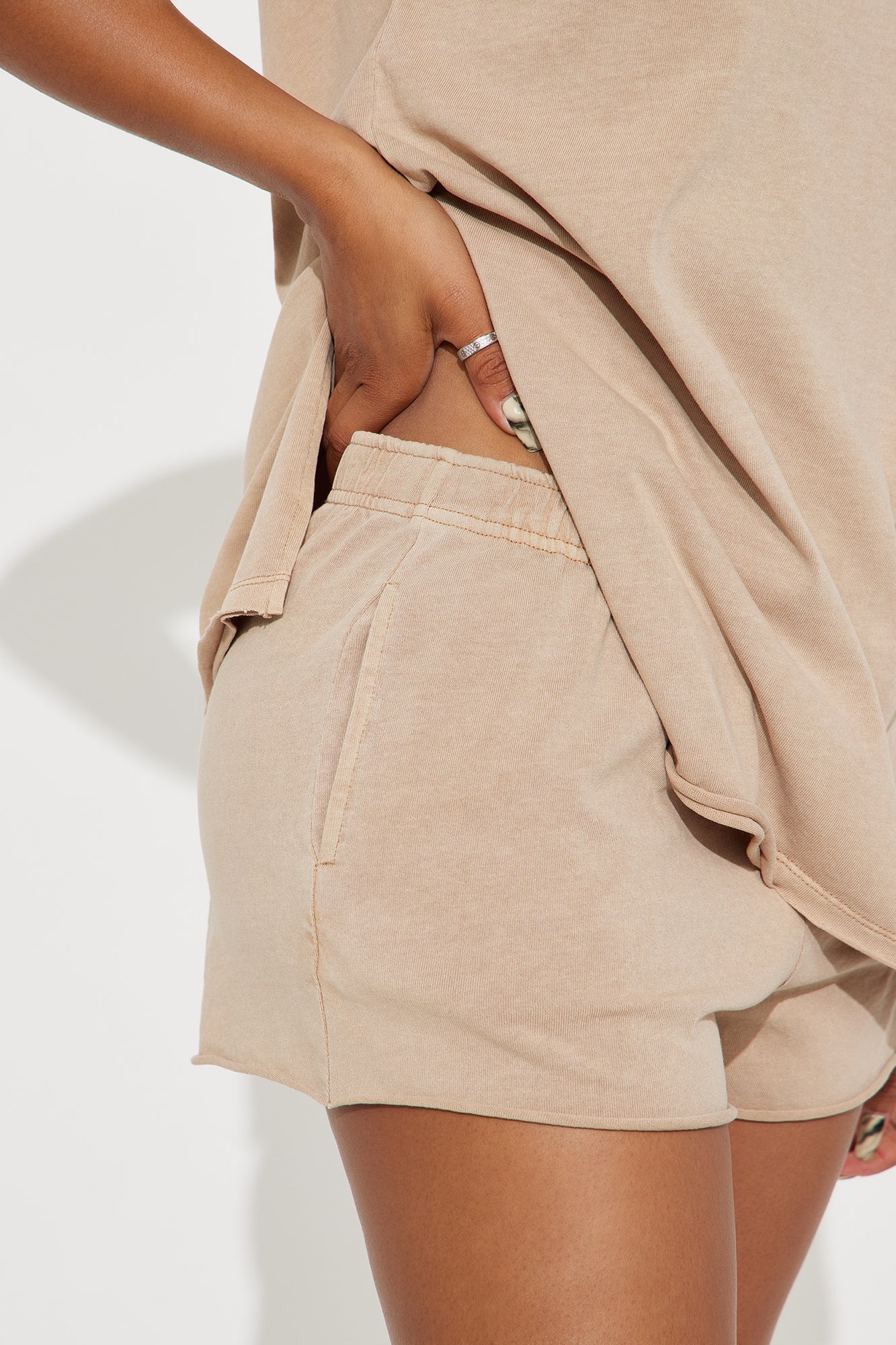 Get Ready With Me Short Set - Taupe