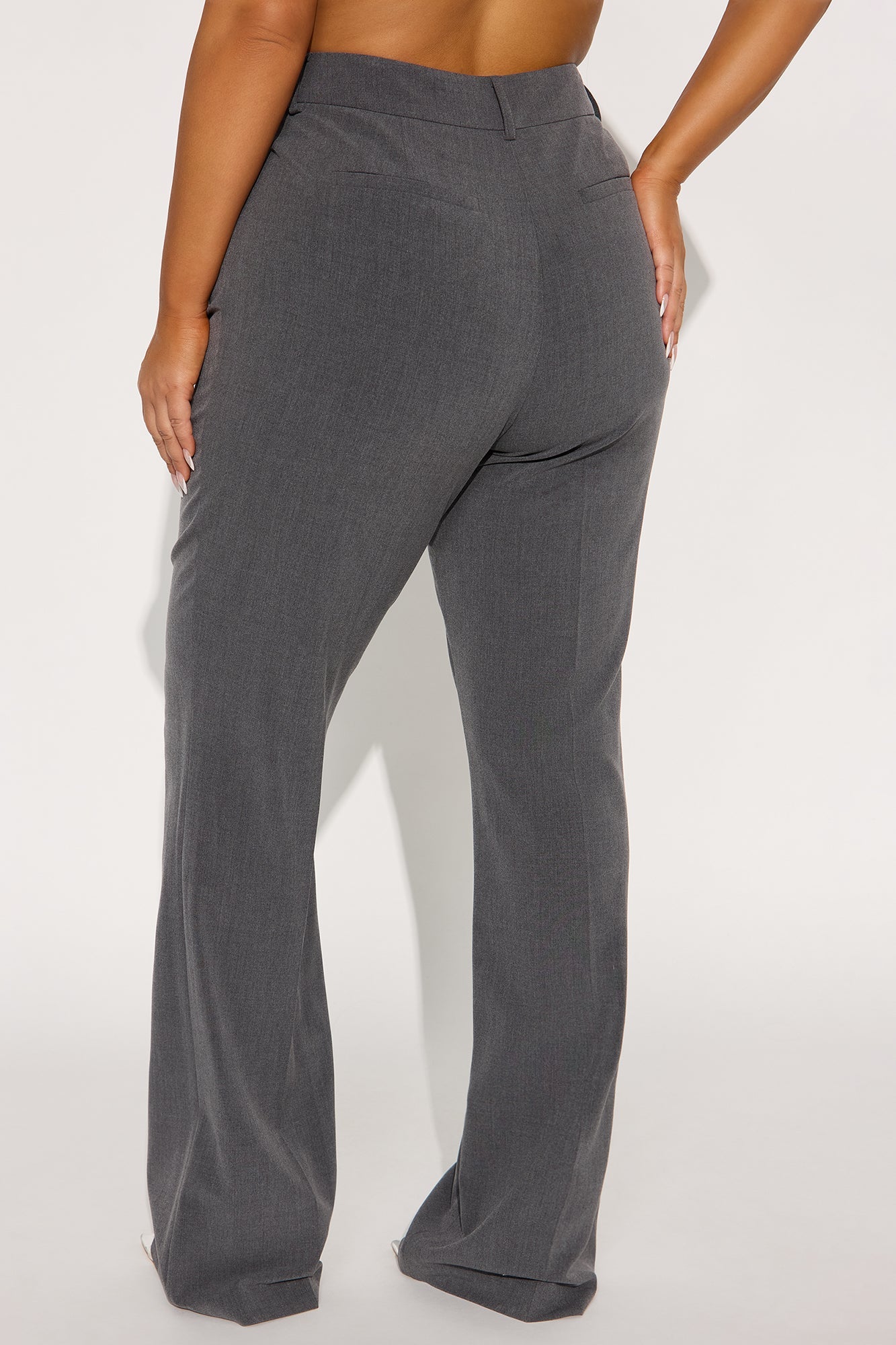 Tall Tasha Dressy High Rise Pants - Charcoal