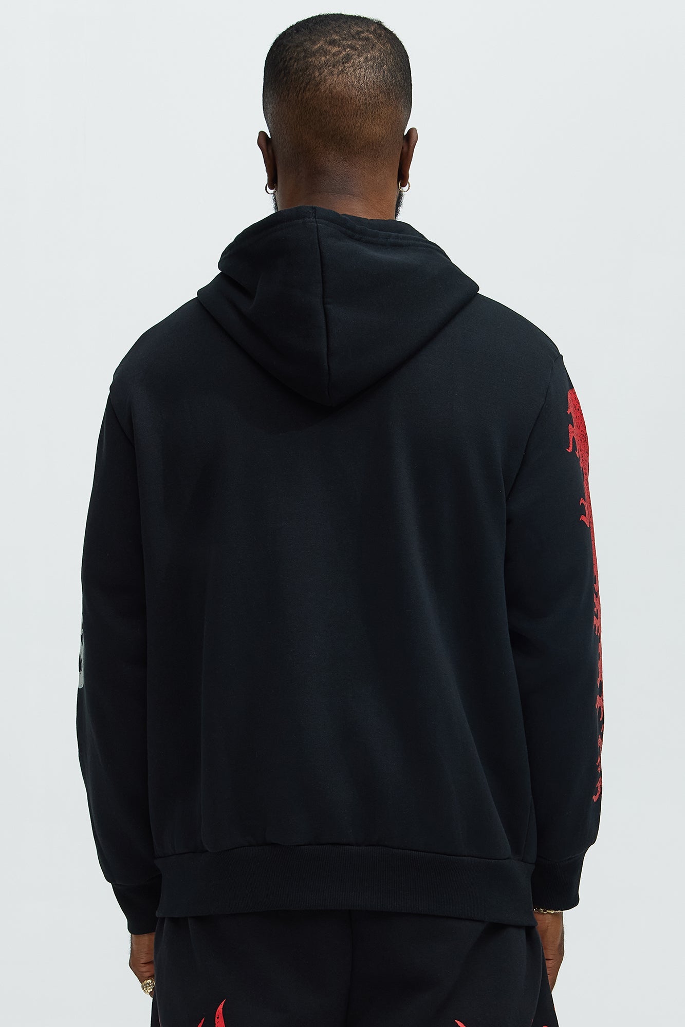 Von Dutch Fire Zip Hoodie - Black