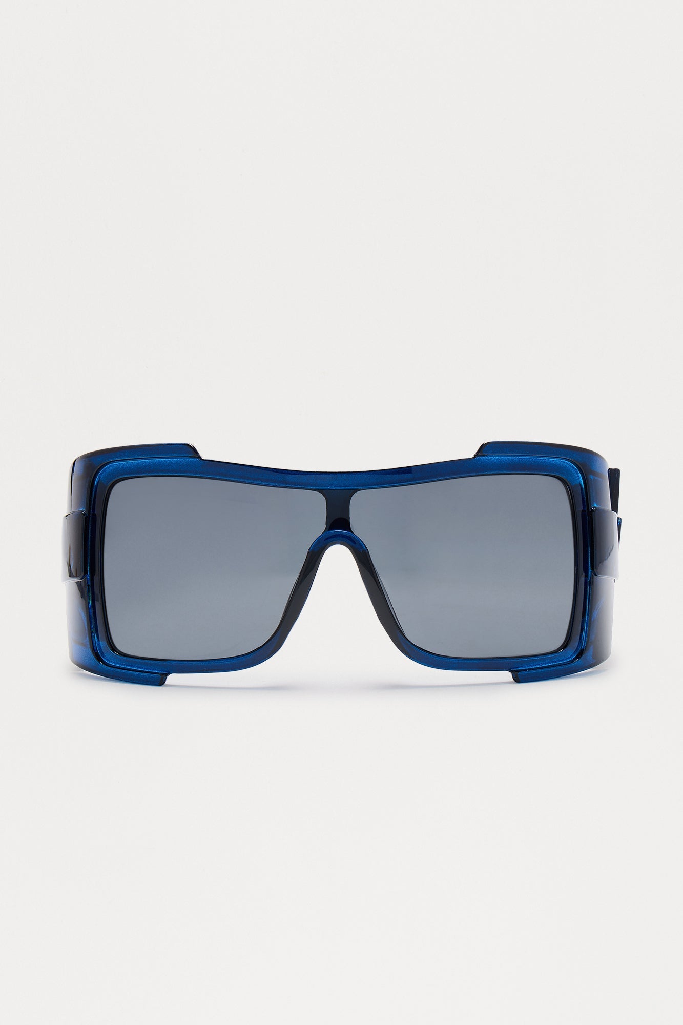 It Style Shield Sunglasses - Blue