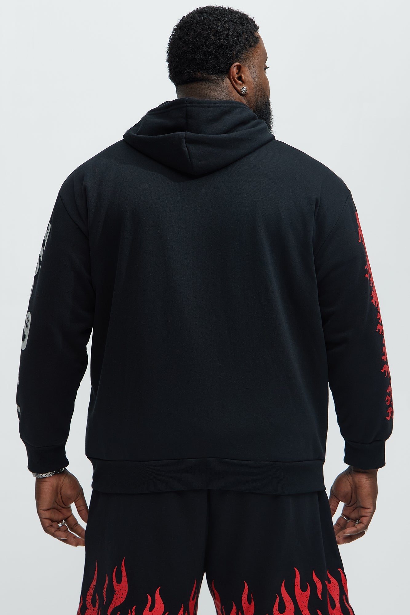 Von Dutch Fire Zip Hoodie - Black