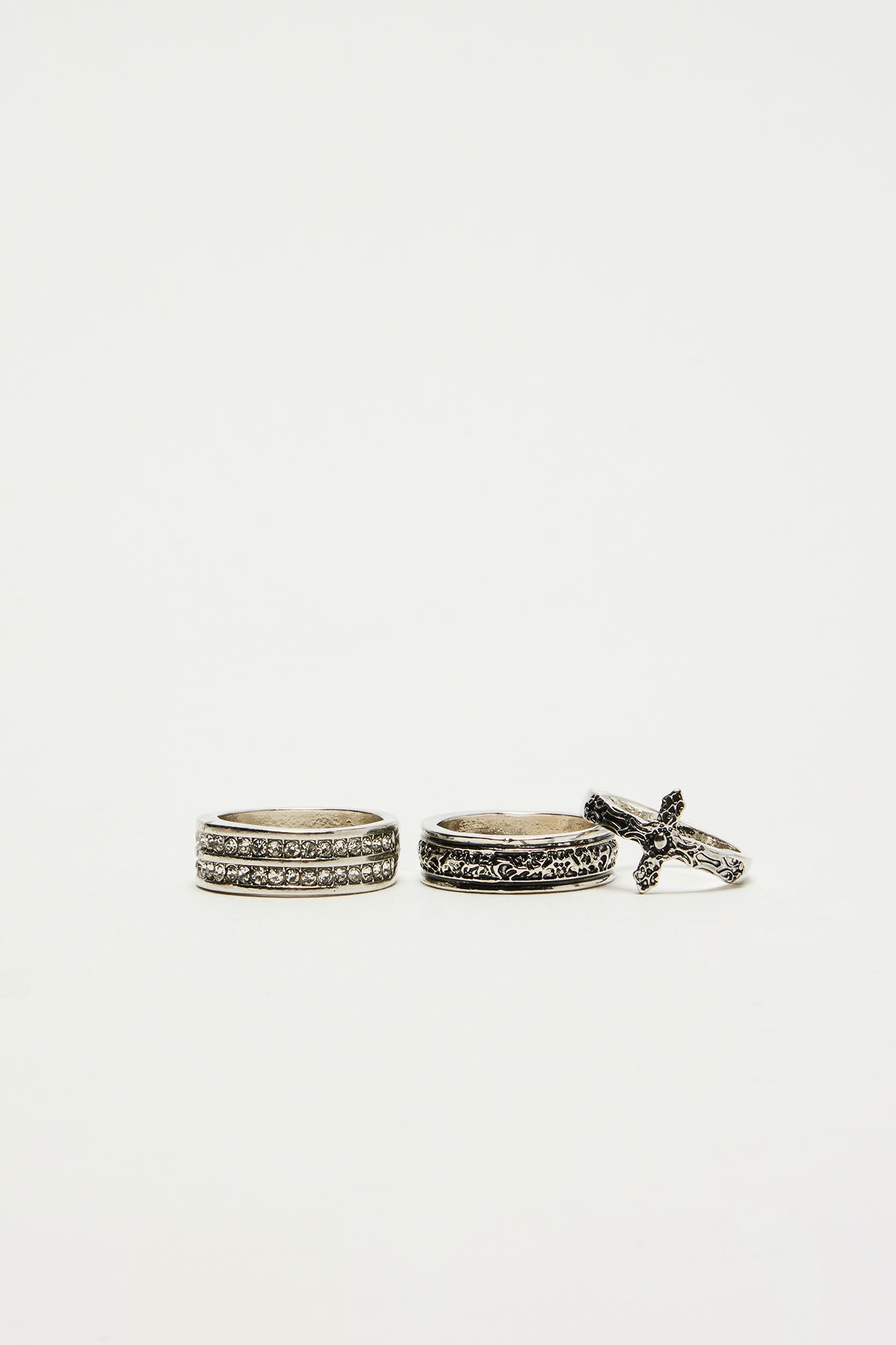 Born Brilliant Ring Set - Silver