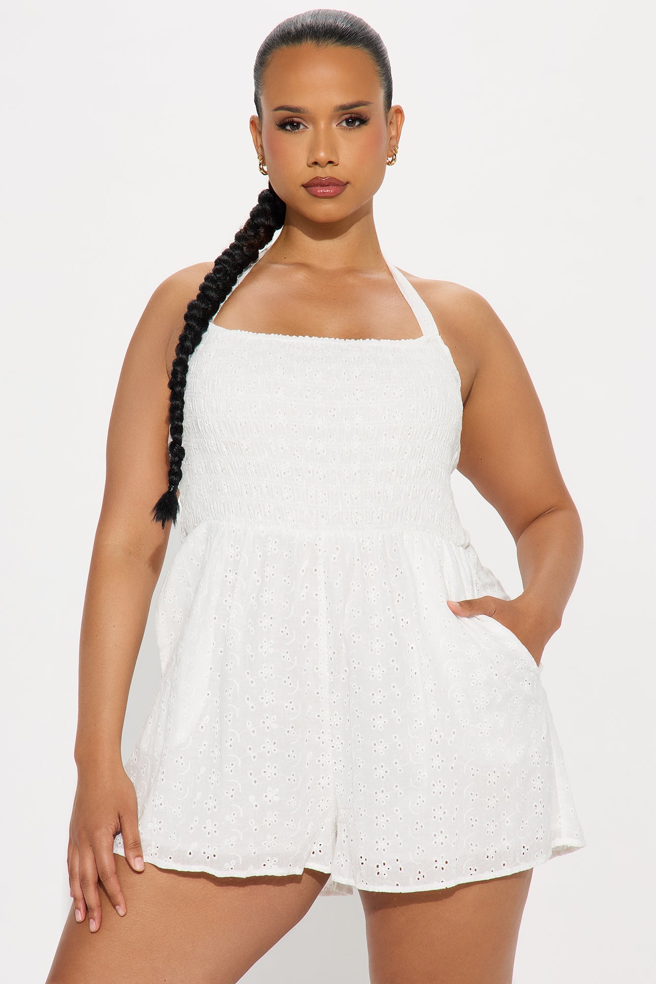Feeling Girly Romper - White