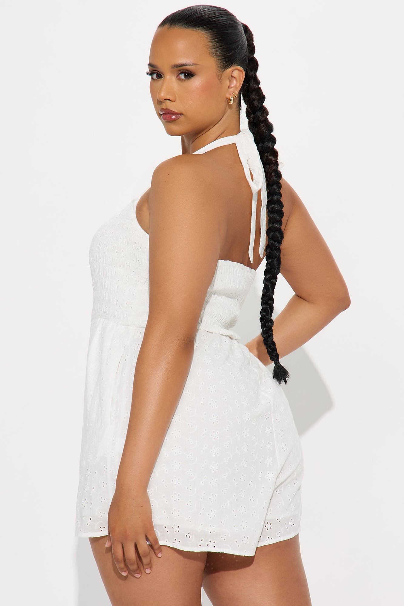 Feeling Girly Romper - White