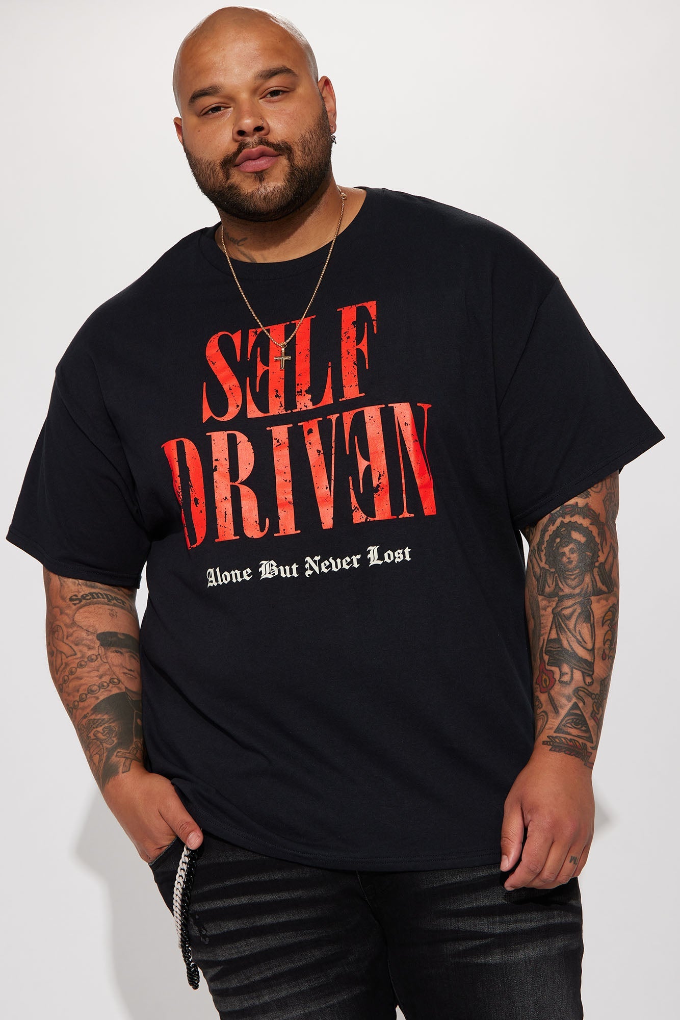 Self Driven Short Sleeve Tee - Black