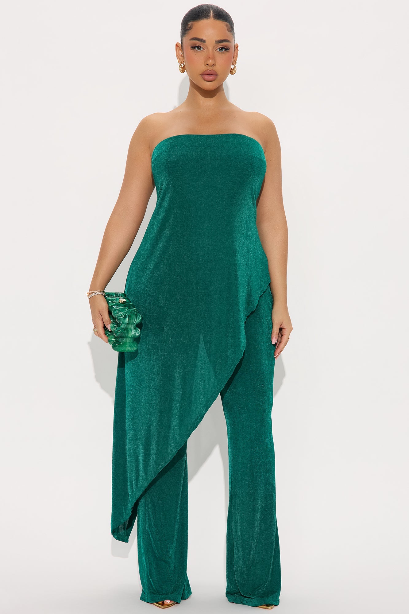 Meant To Be Slinky Jumpsuit - Hunter