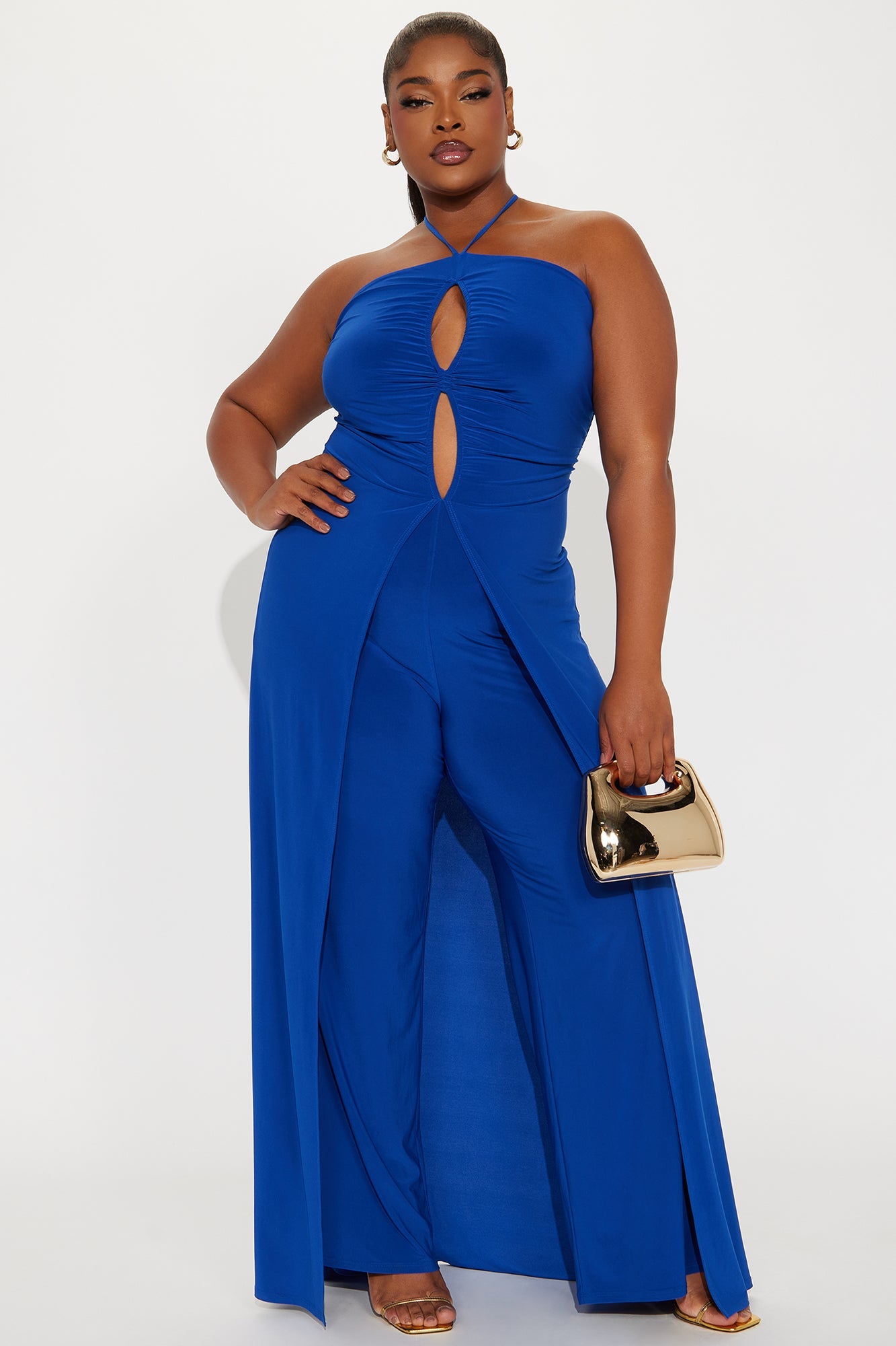 Liana Straight Leg Jumpsuit - Royal