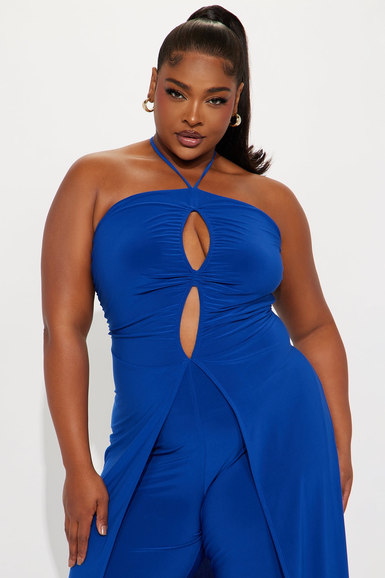 Liana Straight Leg Jumpsuit - Royal