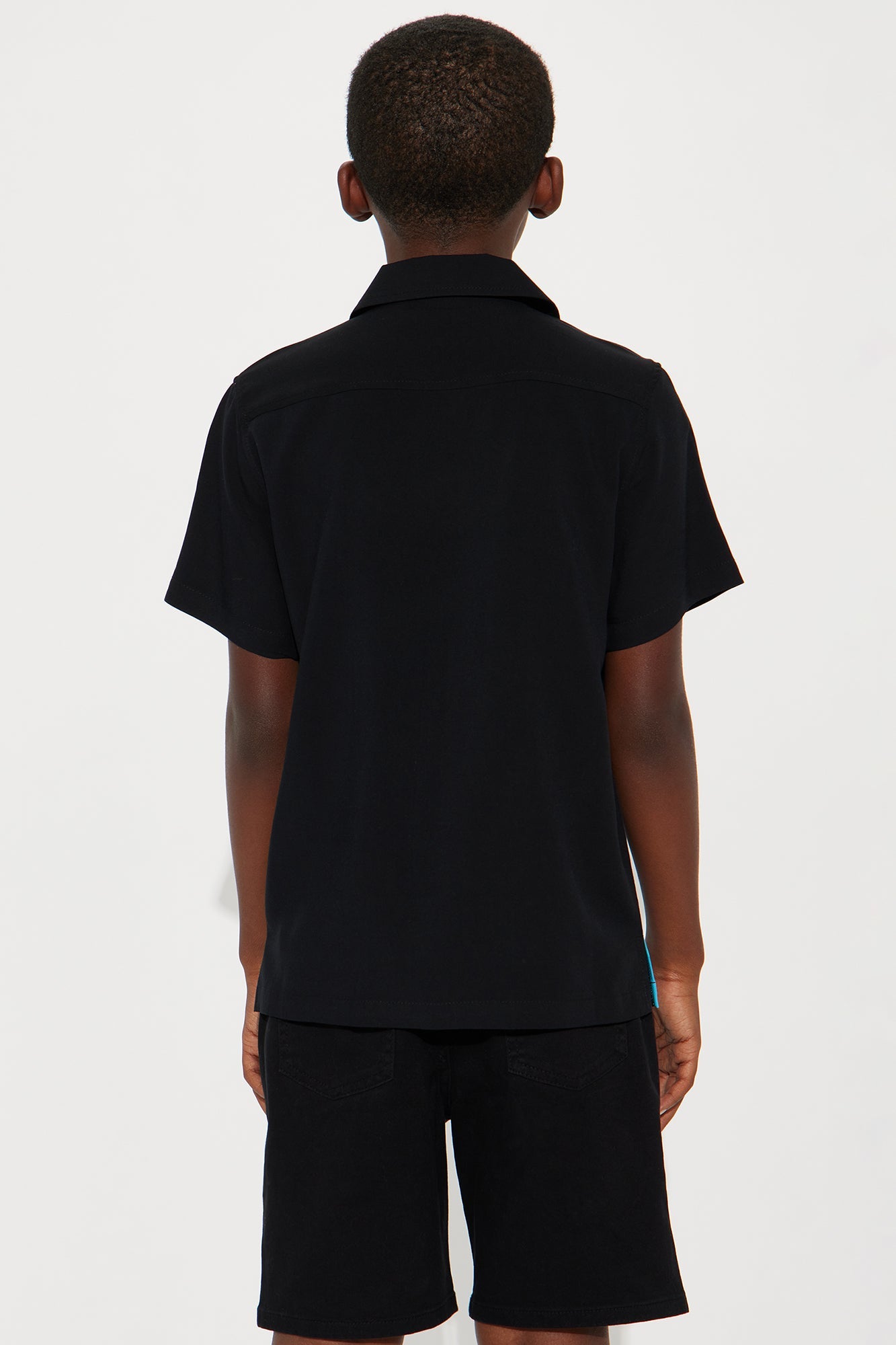 Mini Unknown Rayon Shirt - Black