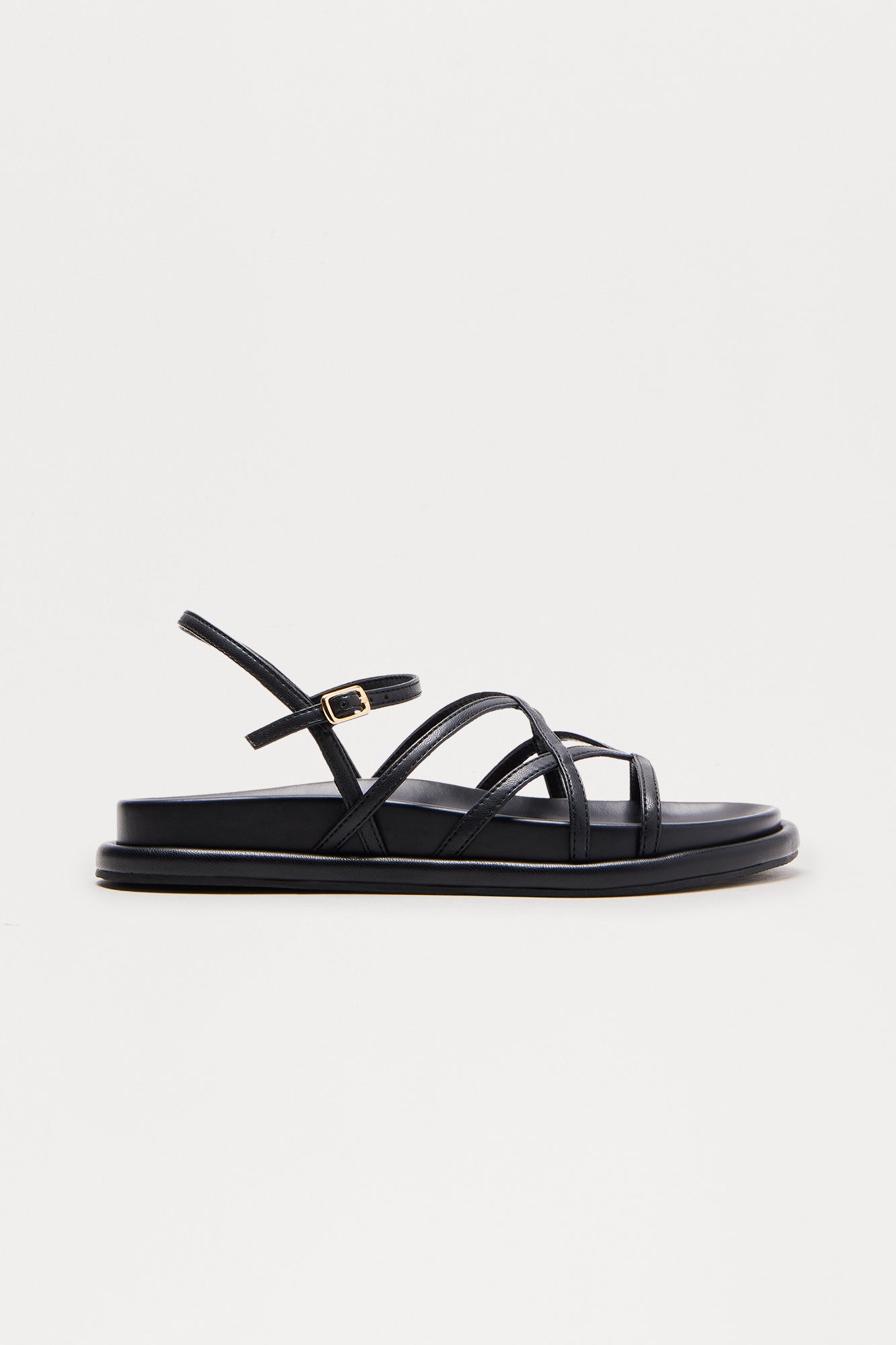 Morris Ankle Strap Sandals - Black