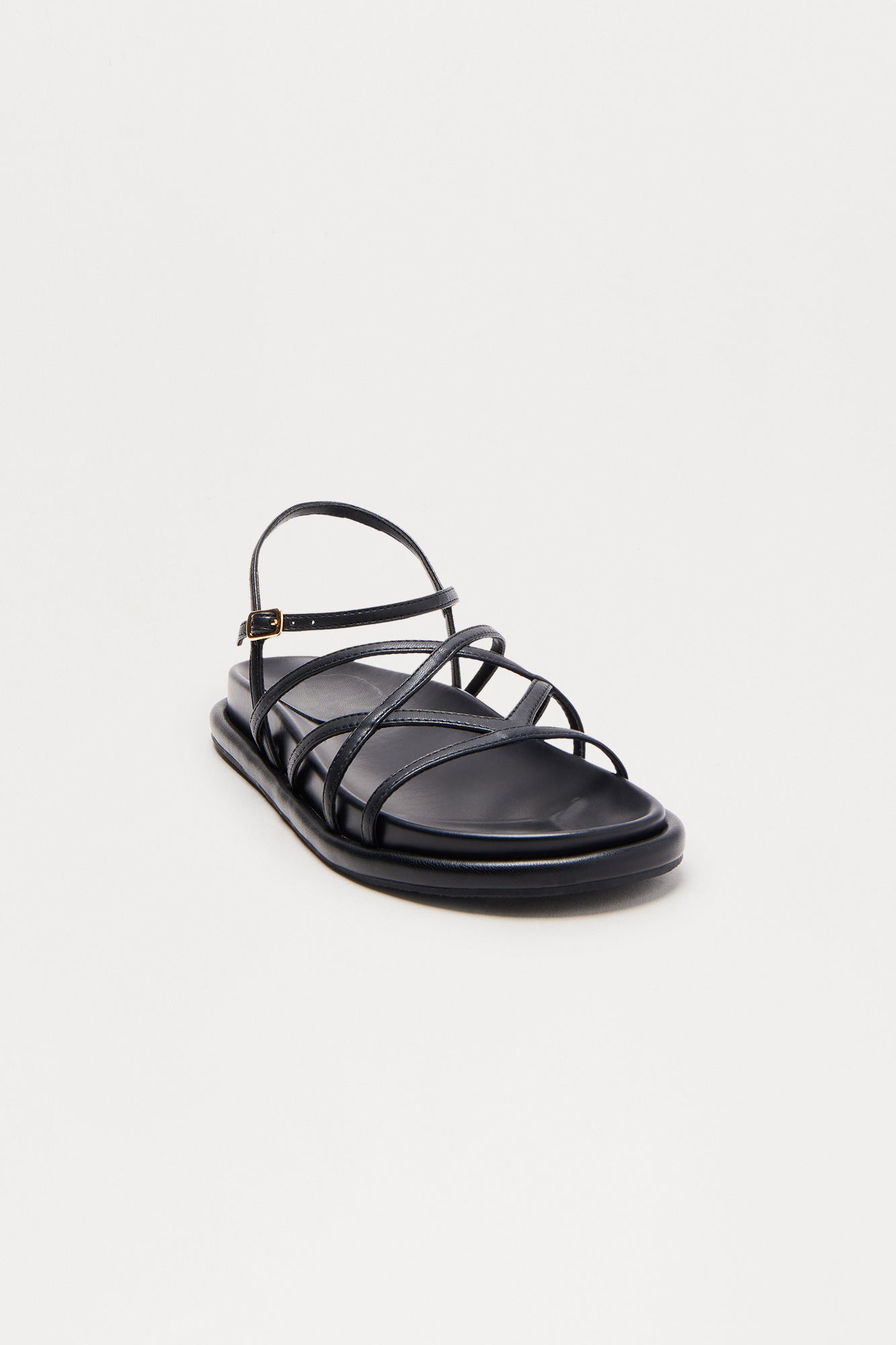 Morris Ankle Strap Sandals - Black