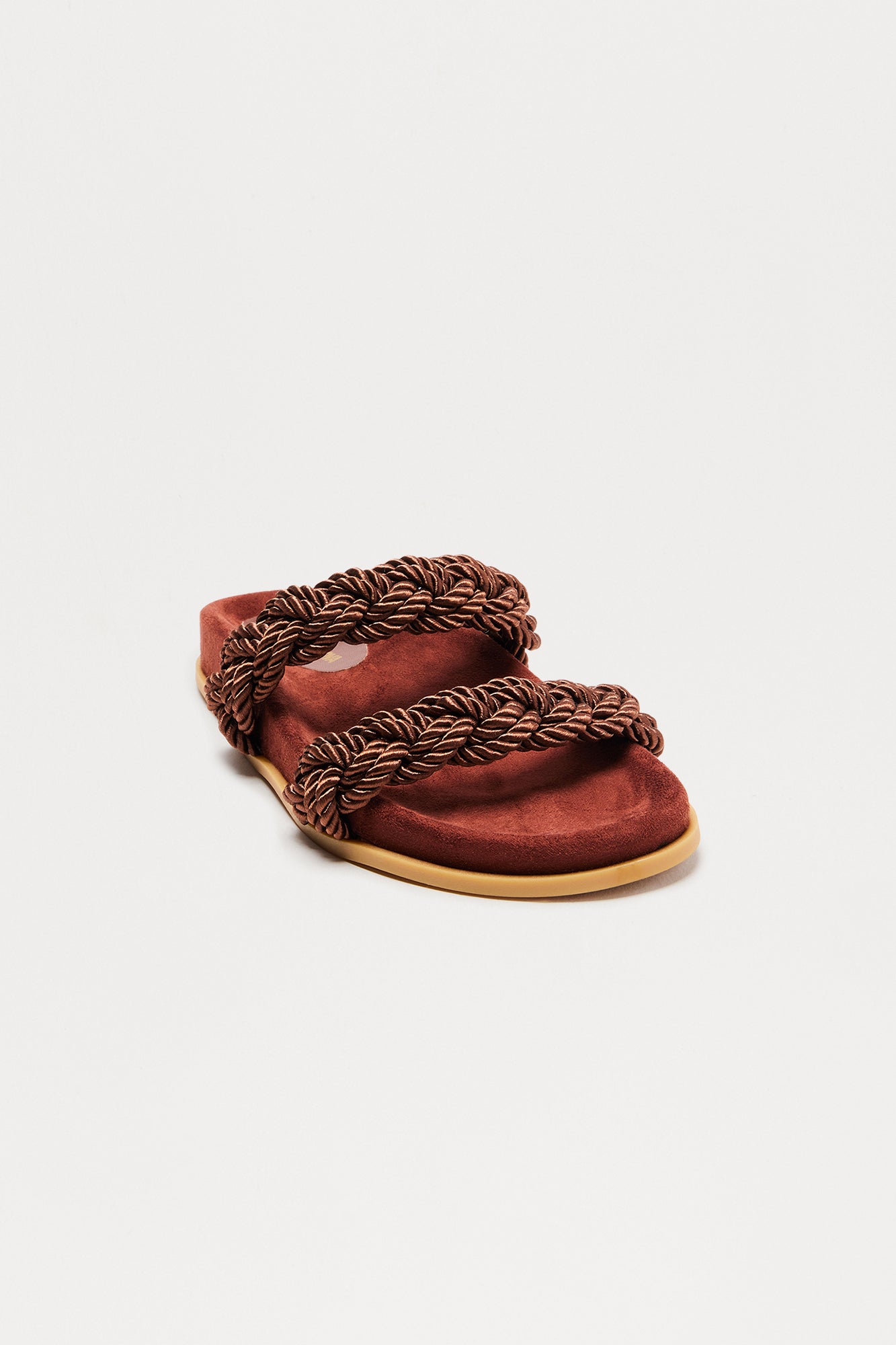 No Fake Friends Flat Sandals - Brown