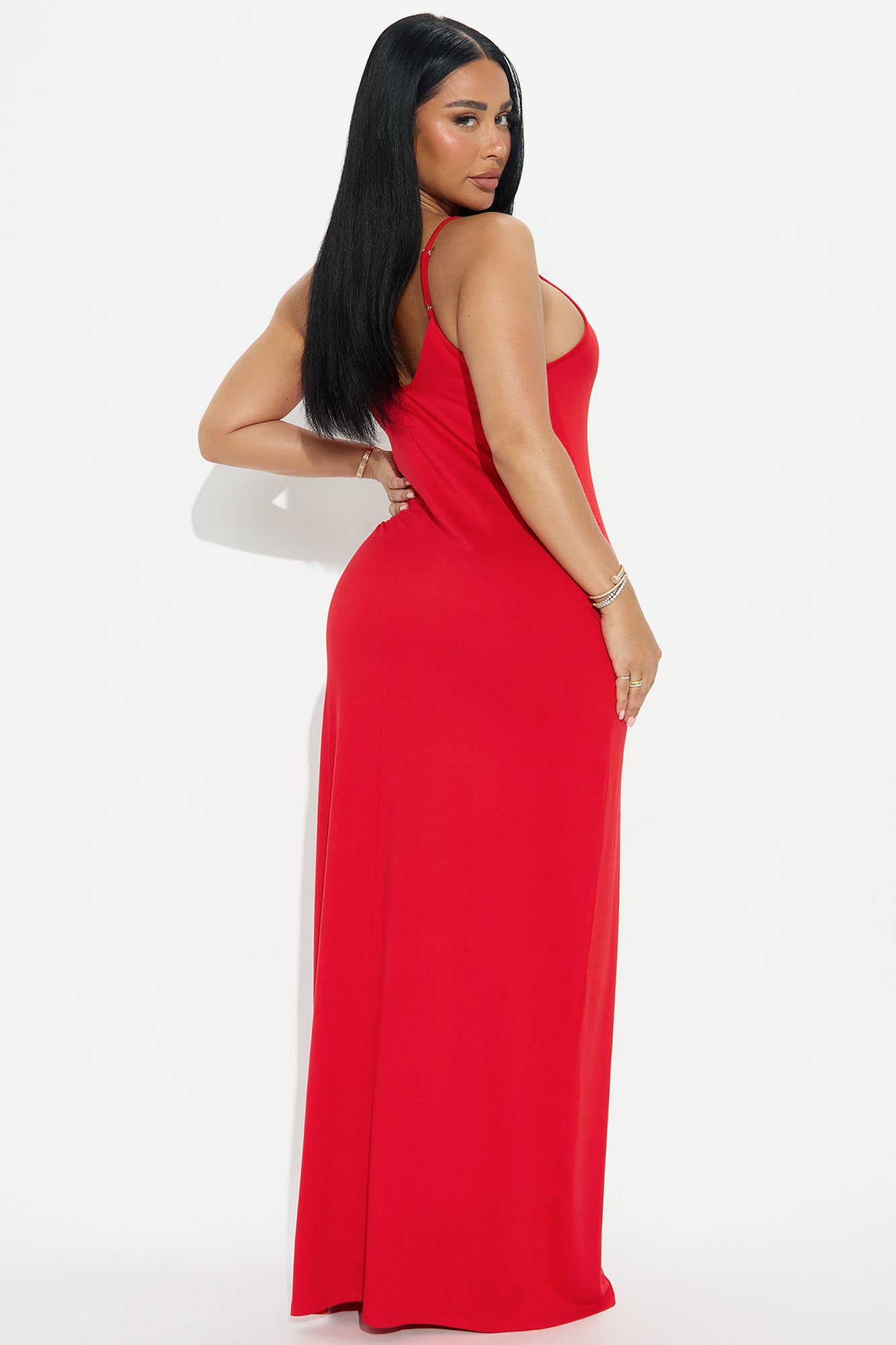 Simple Saturday Maxi Dress - Red