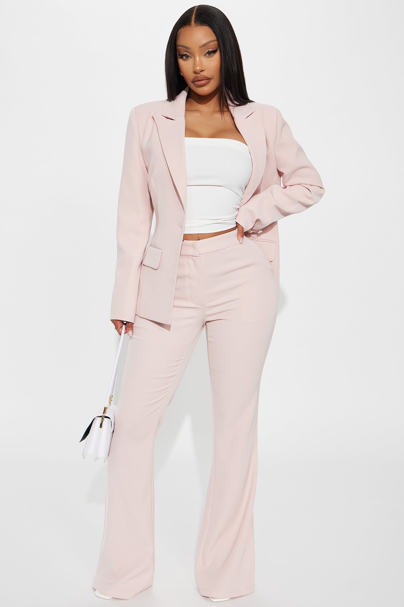 Breaking Even Flare Trouser - Pink