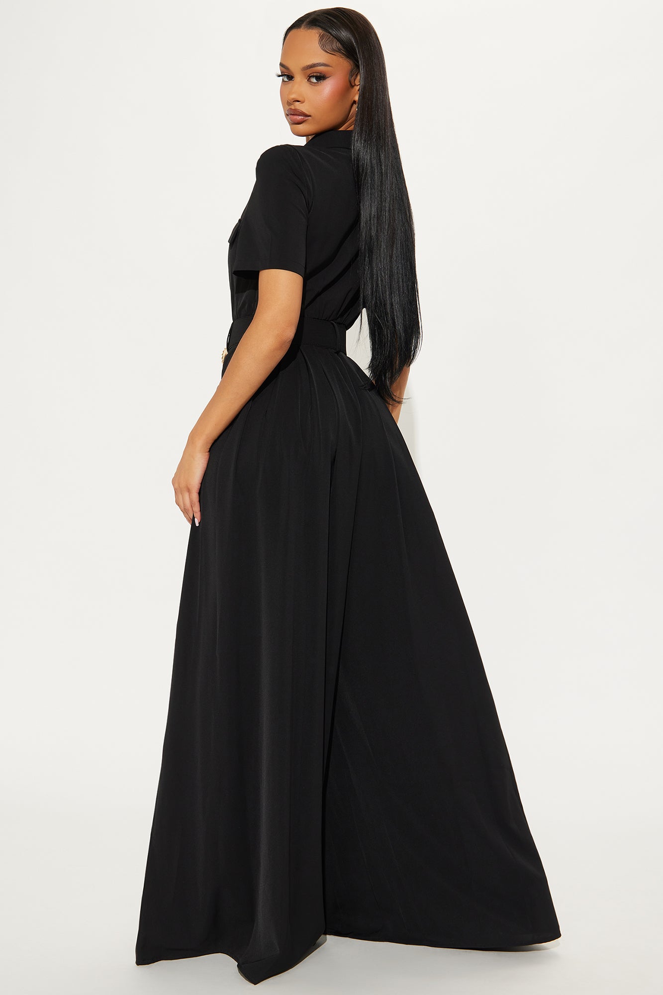 The Opulent Life Crepe Jumpsuit - Black