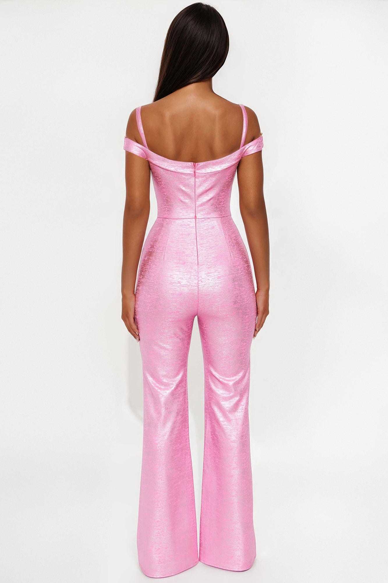Barbie Dreams Metallic Jumpsuit - Hot Pink