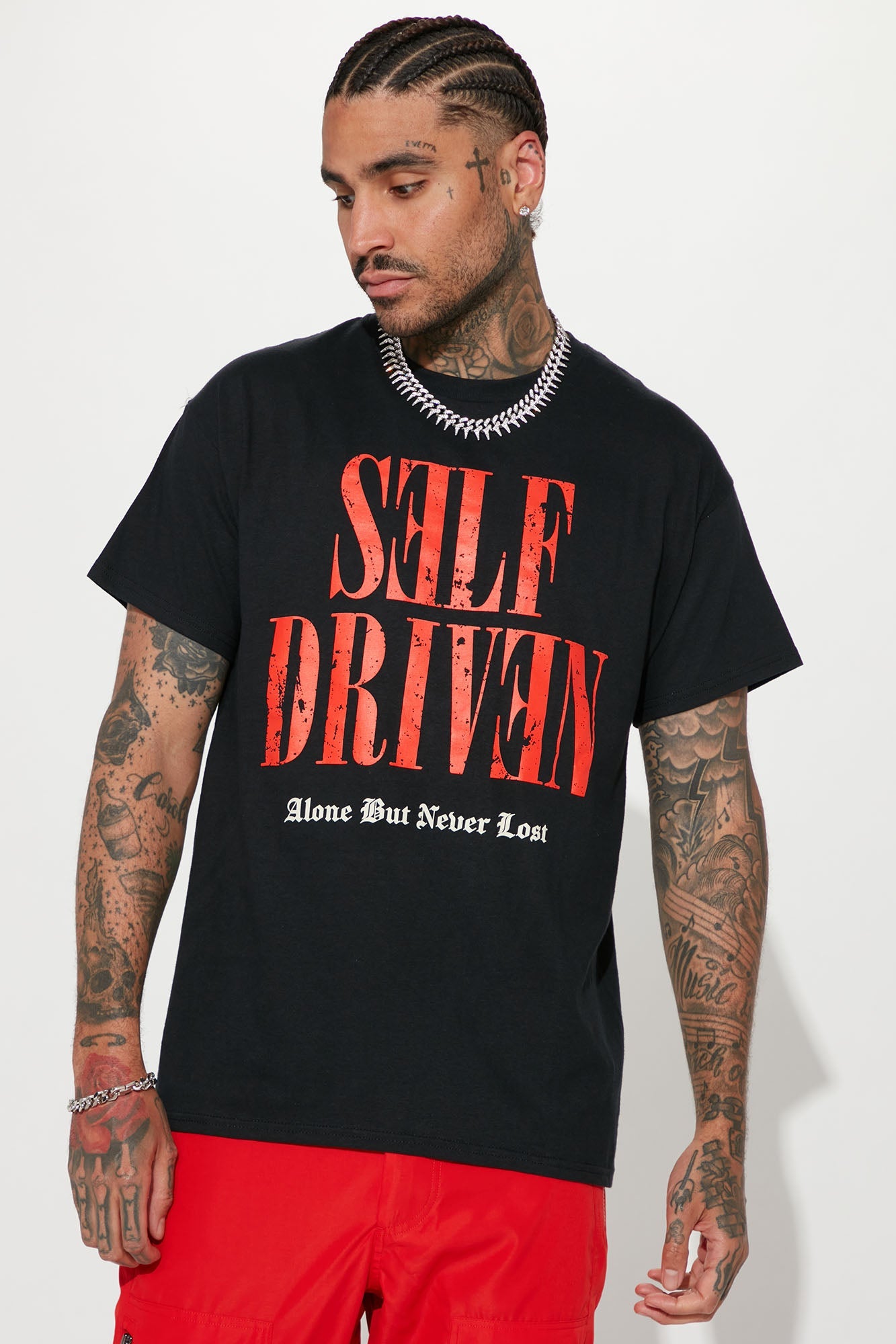 Self Driven Short Sleeve Tee - Black