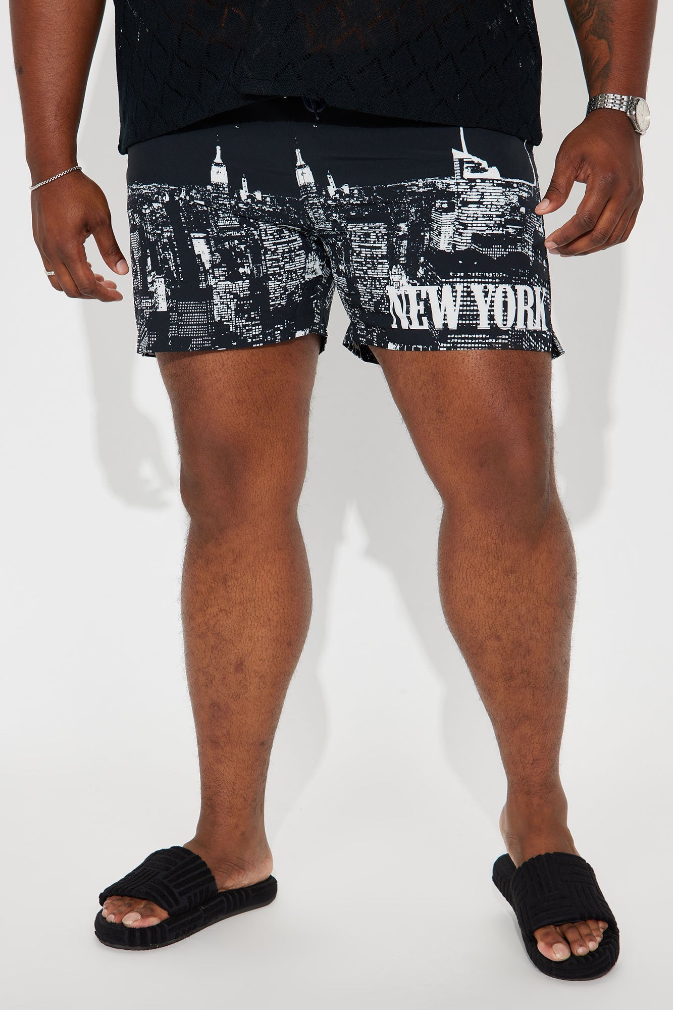 NY State Of Mind Swim Trunk - Black