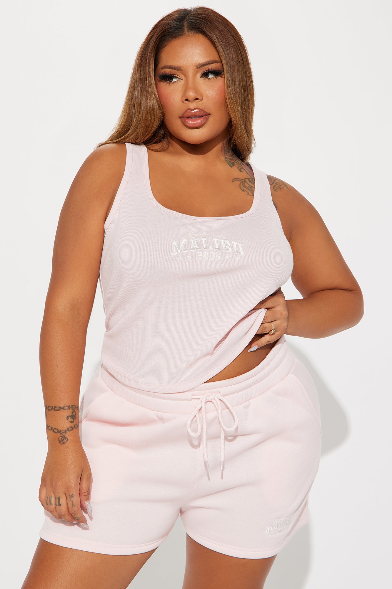 Malibu Babe Short Set - Pink
