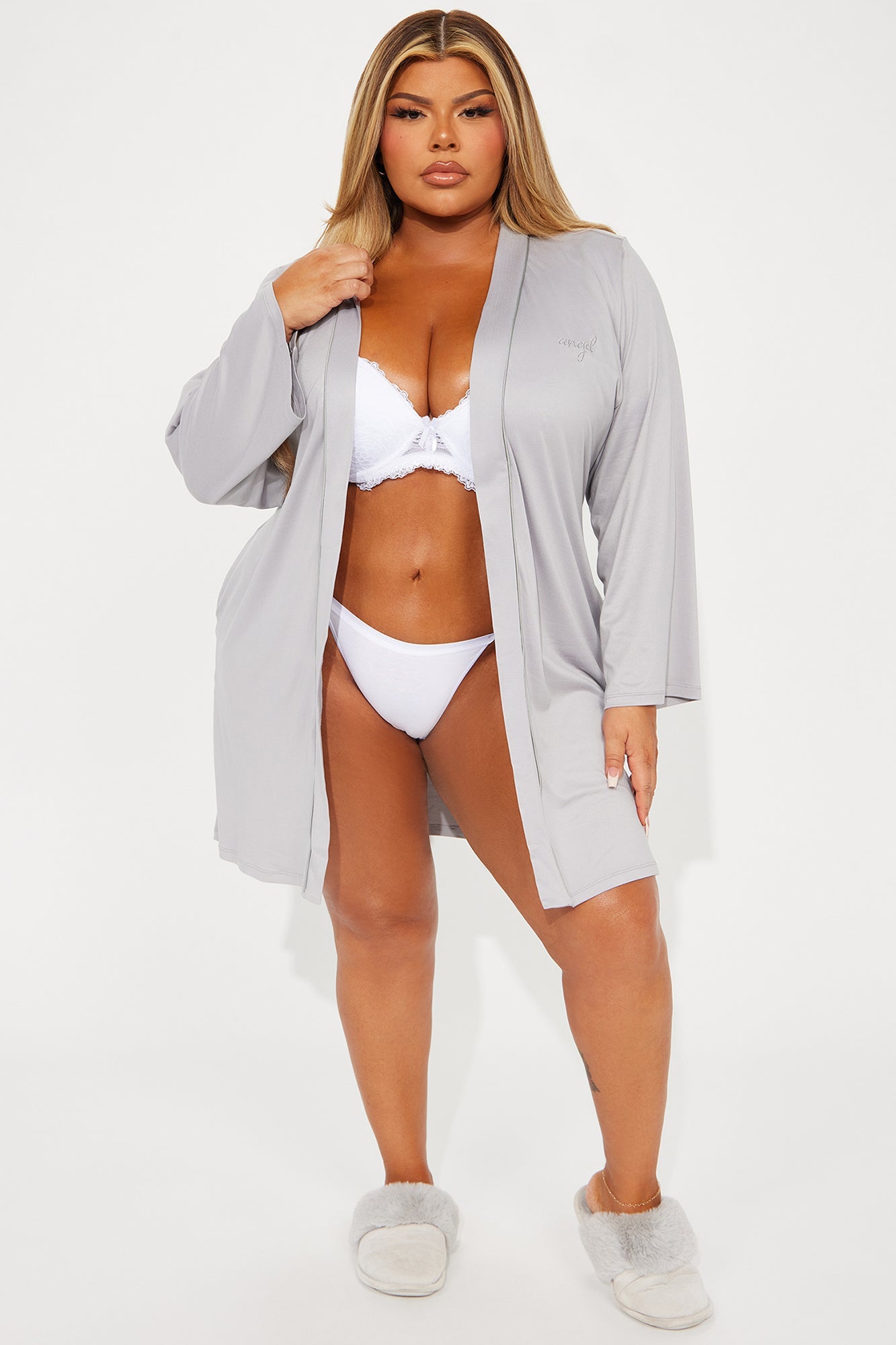 Too Busy Relaxing PJ Robe - Grey