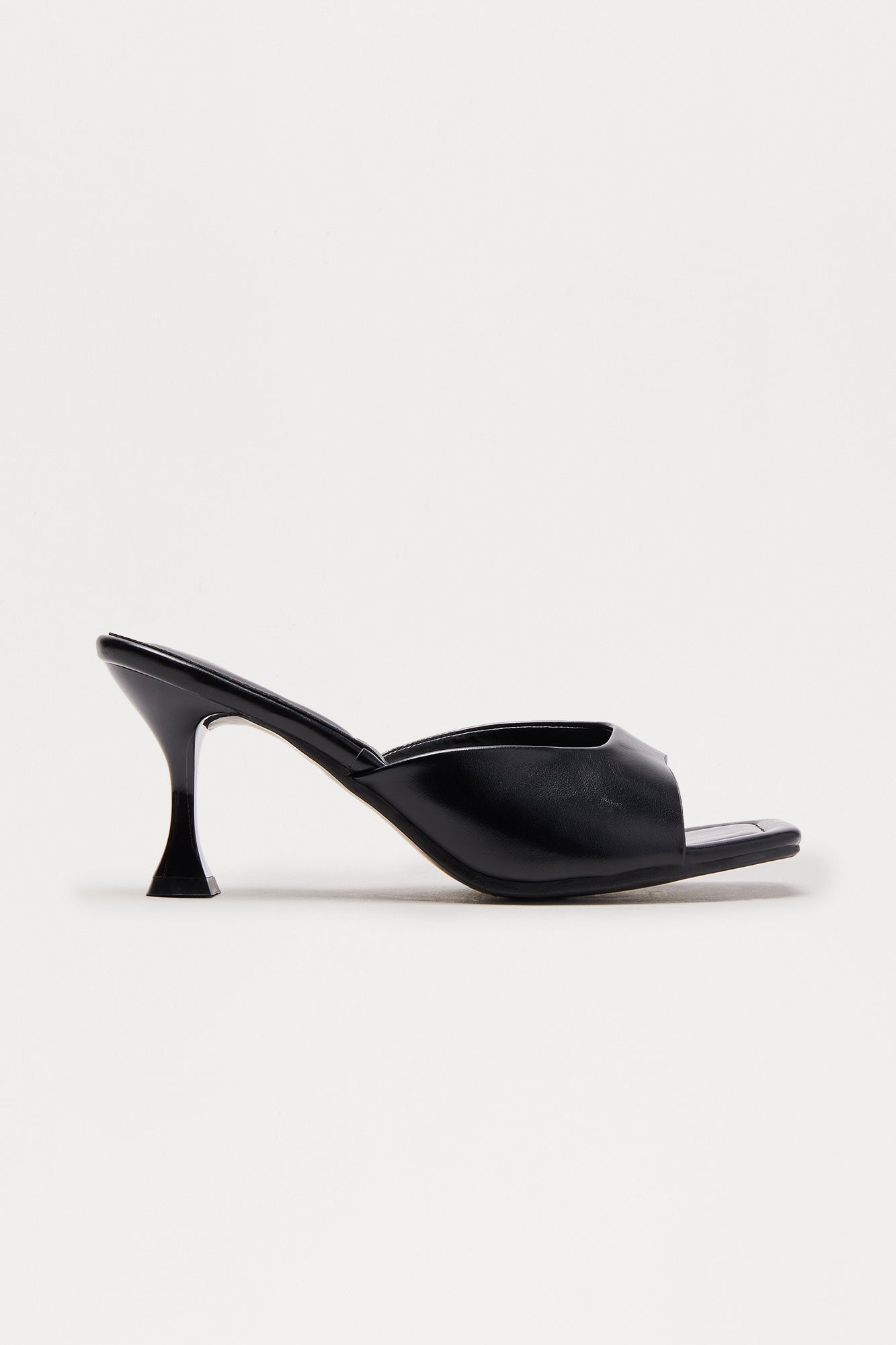 Kaden Faux Leather Mules - Black