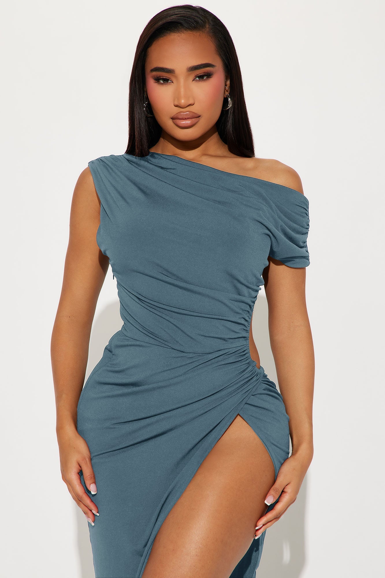 Keep Walking Maxi Dress - Slate Grey